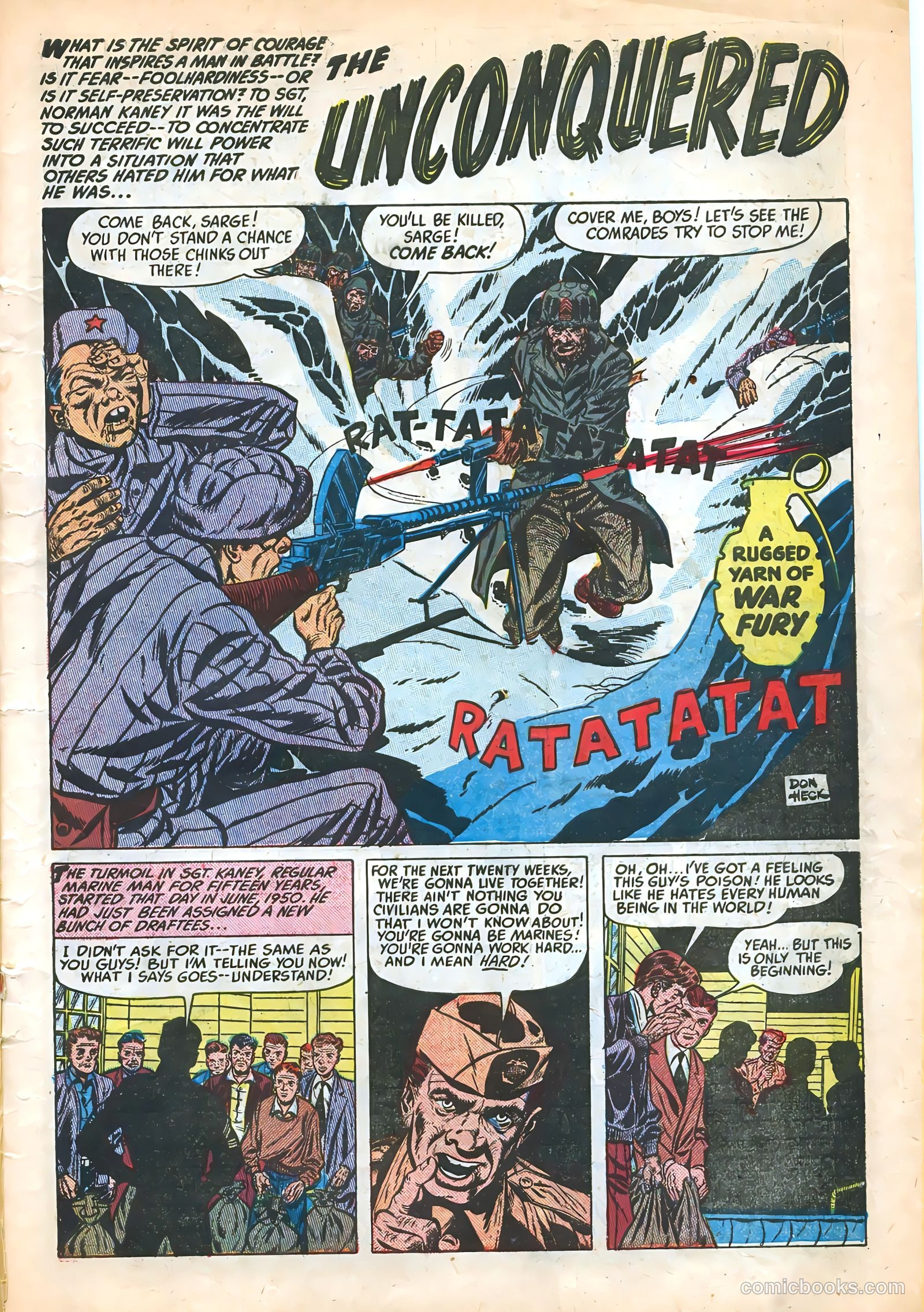 War Fury #1 (1952) — page 3 of 36
