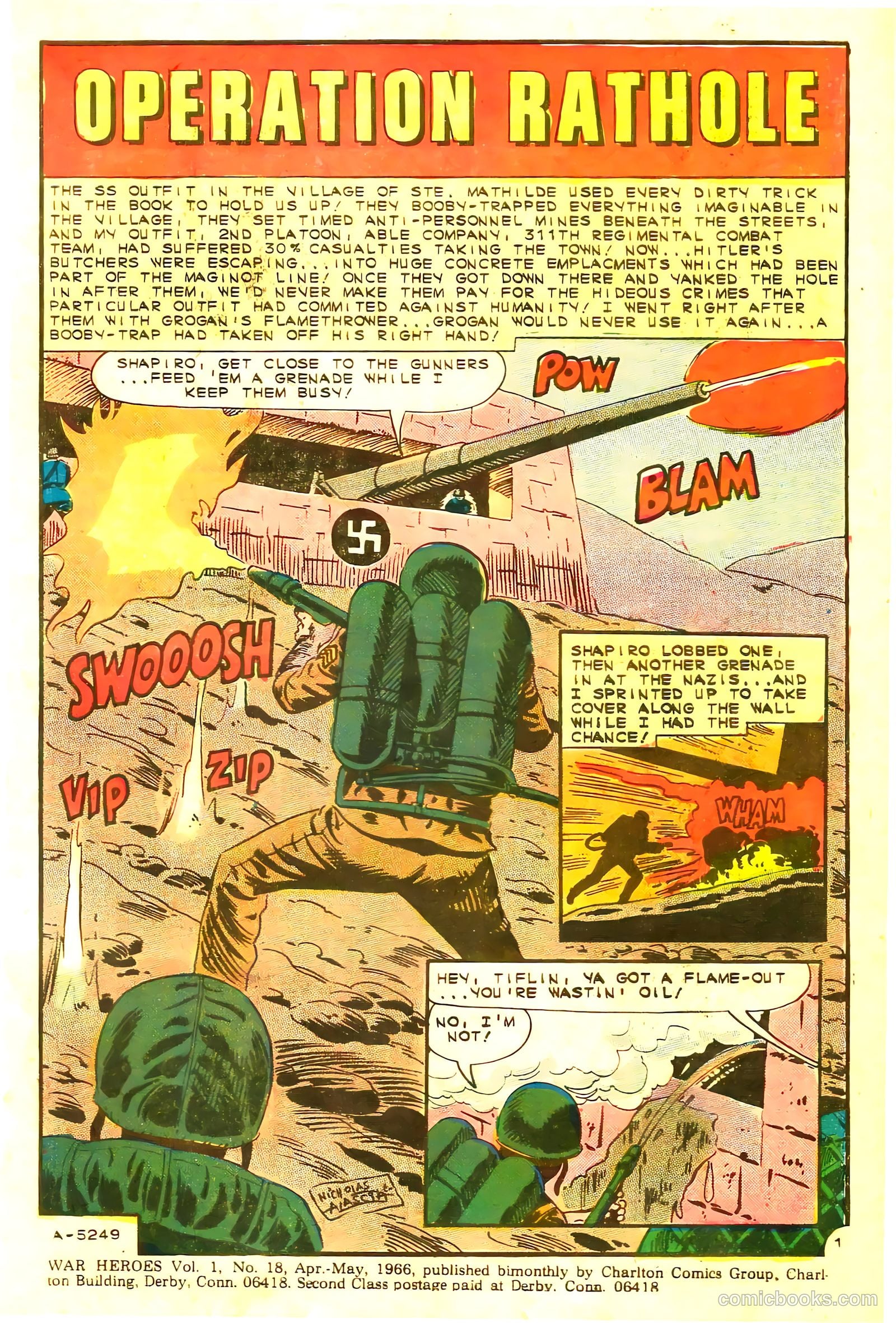 War Heroes #18 (1966) — page 3 of 36