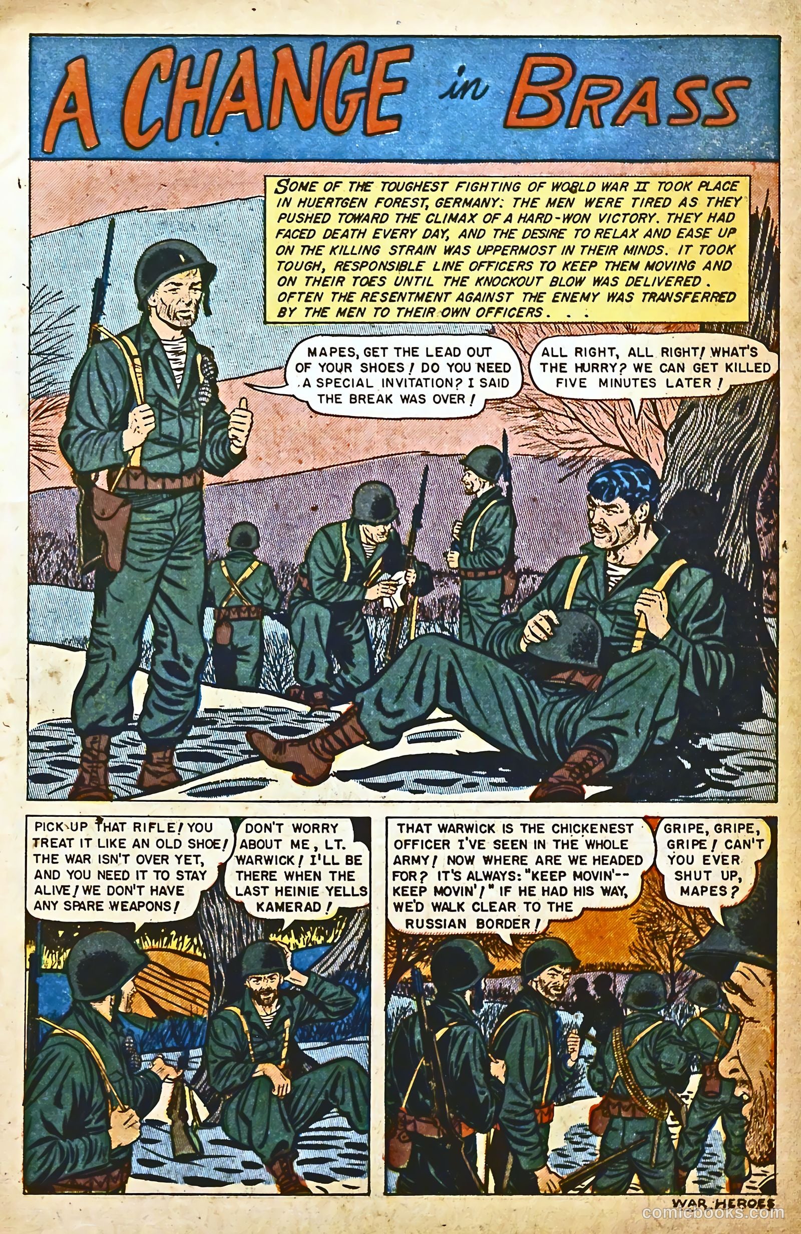 War Heroes #2 (1952) — page 3 of 36