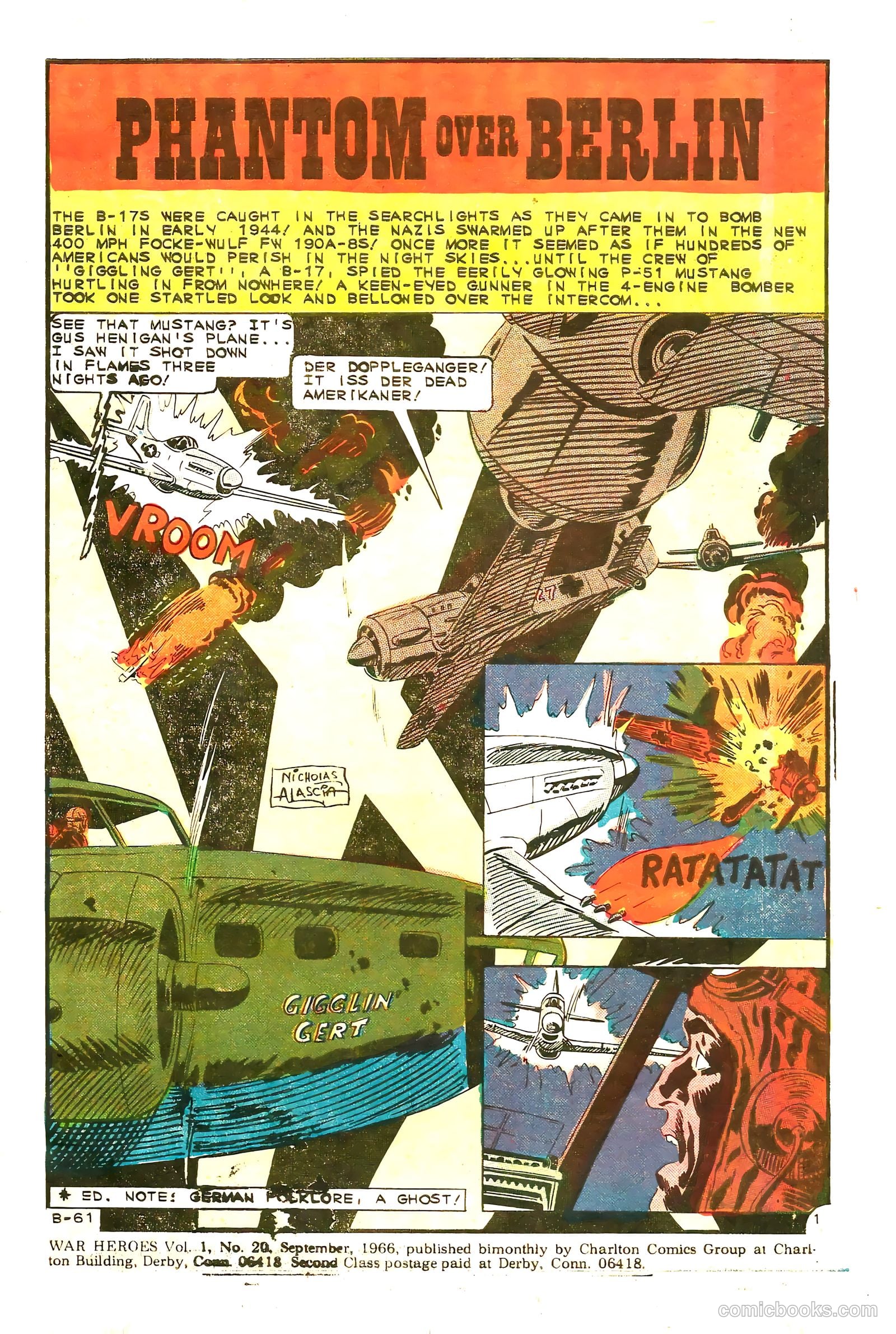 War Heroes #20 (1966) — page 3 of 36