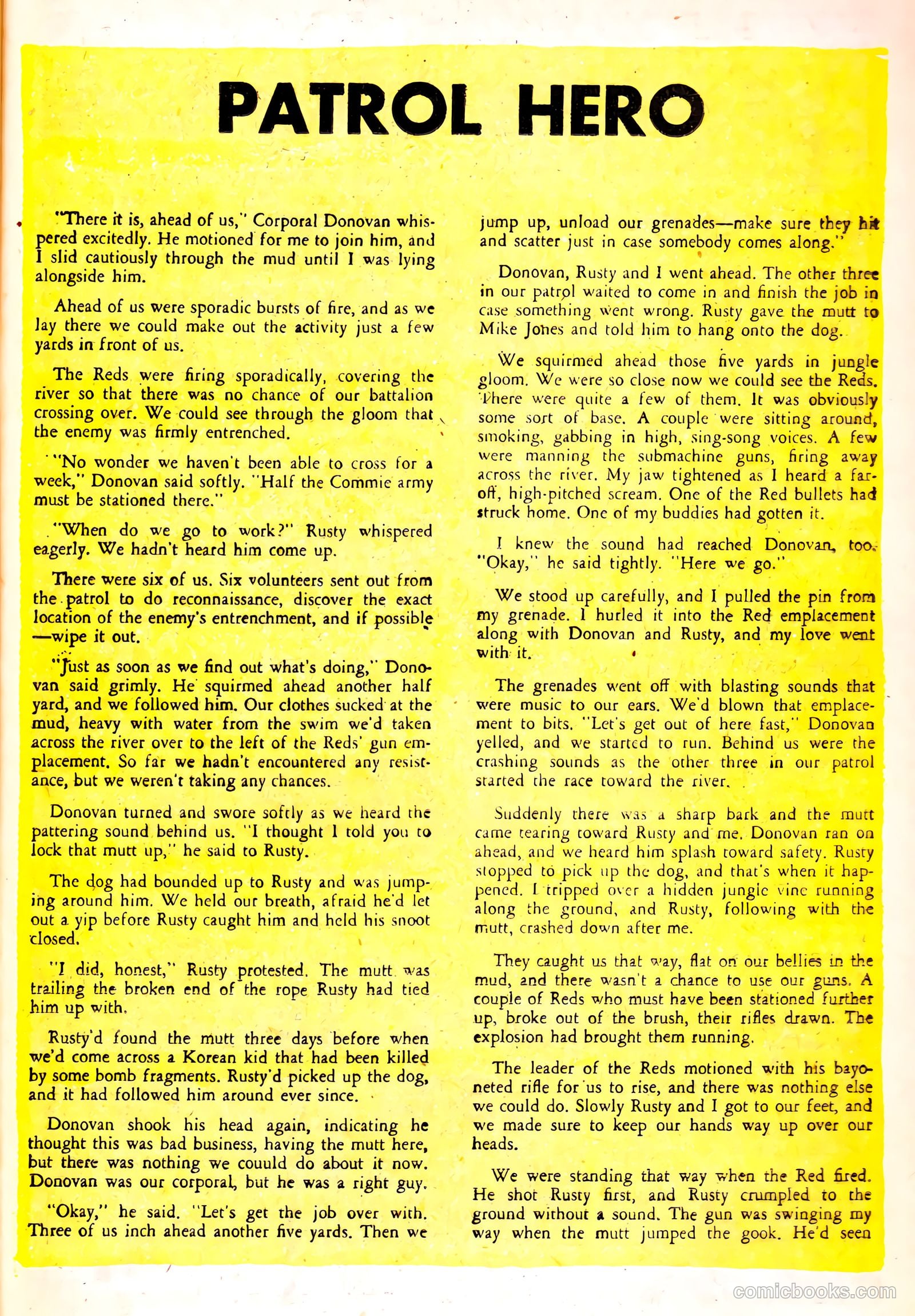 War Heroes #5 (1952) — page 25 of 36