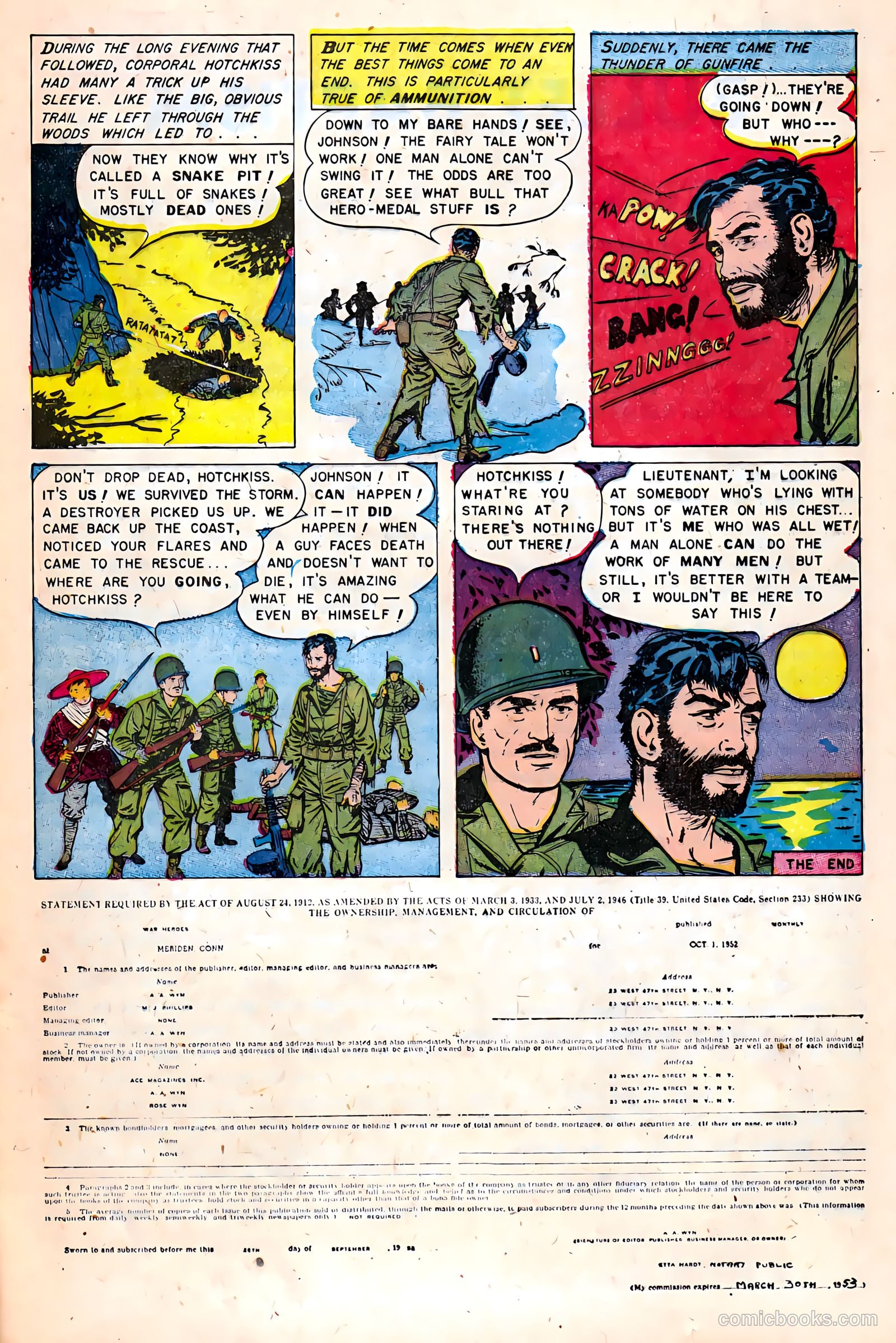 War Heroes #7 (1953) — page 25 of 36