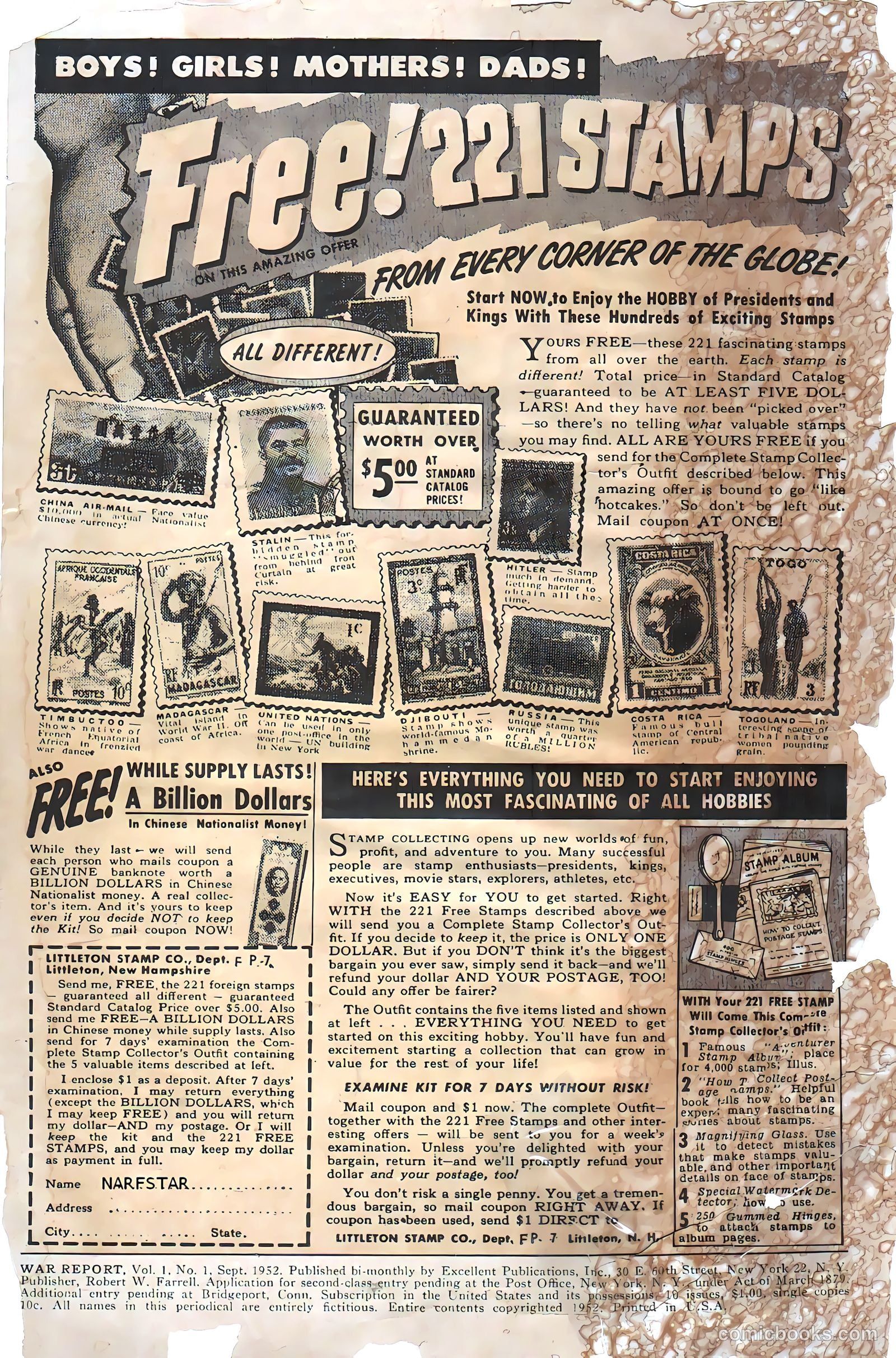 War Report #1 (1952) — page 2 of 36