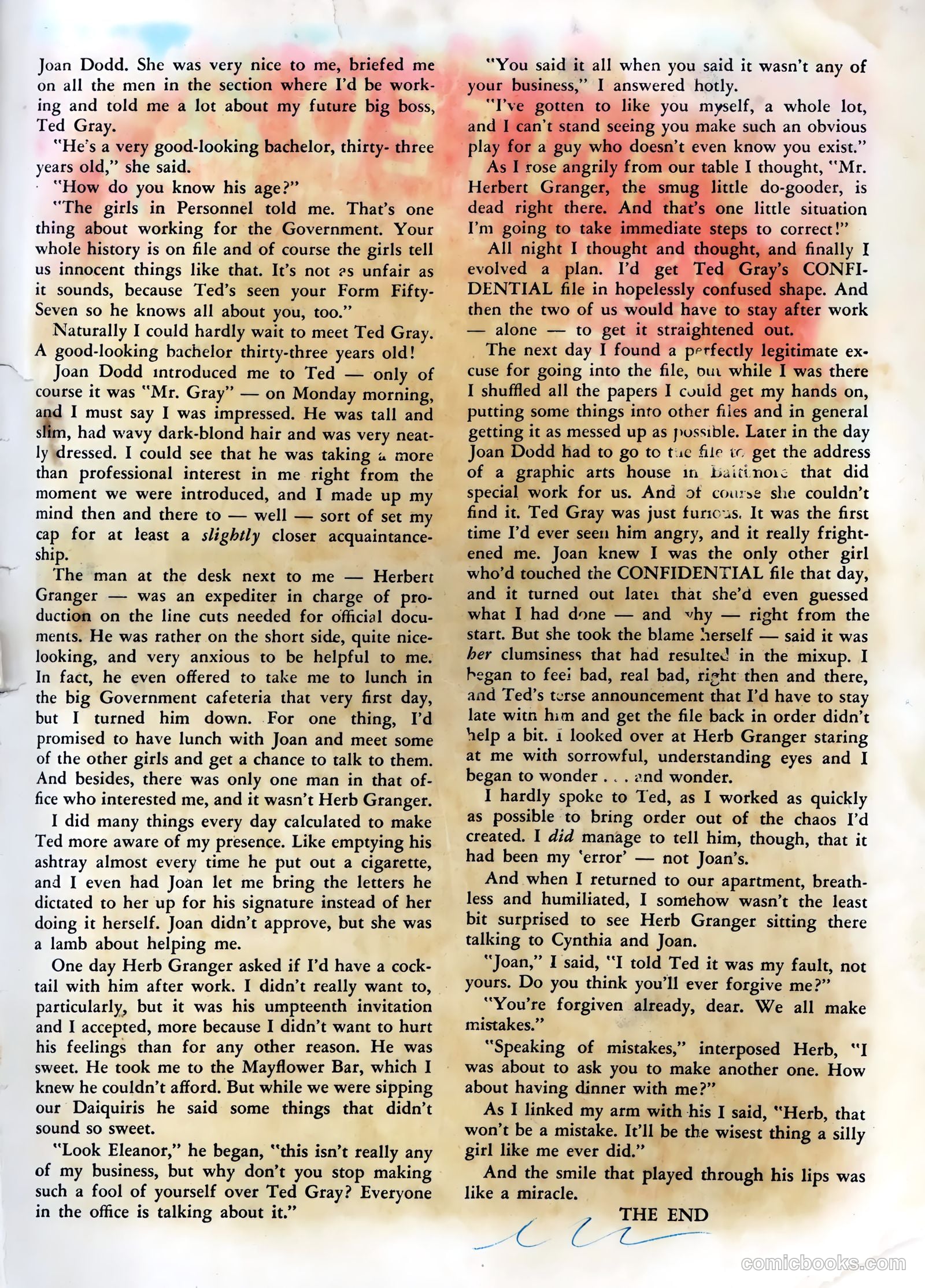 Wartime Romances #1 (1951) — page 36 of 37