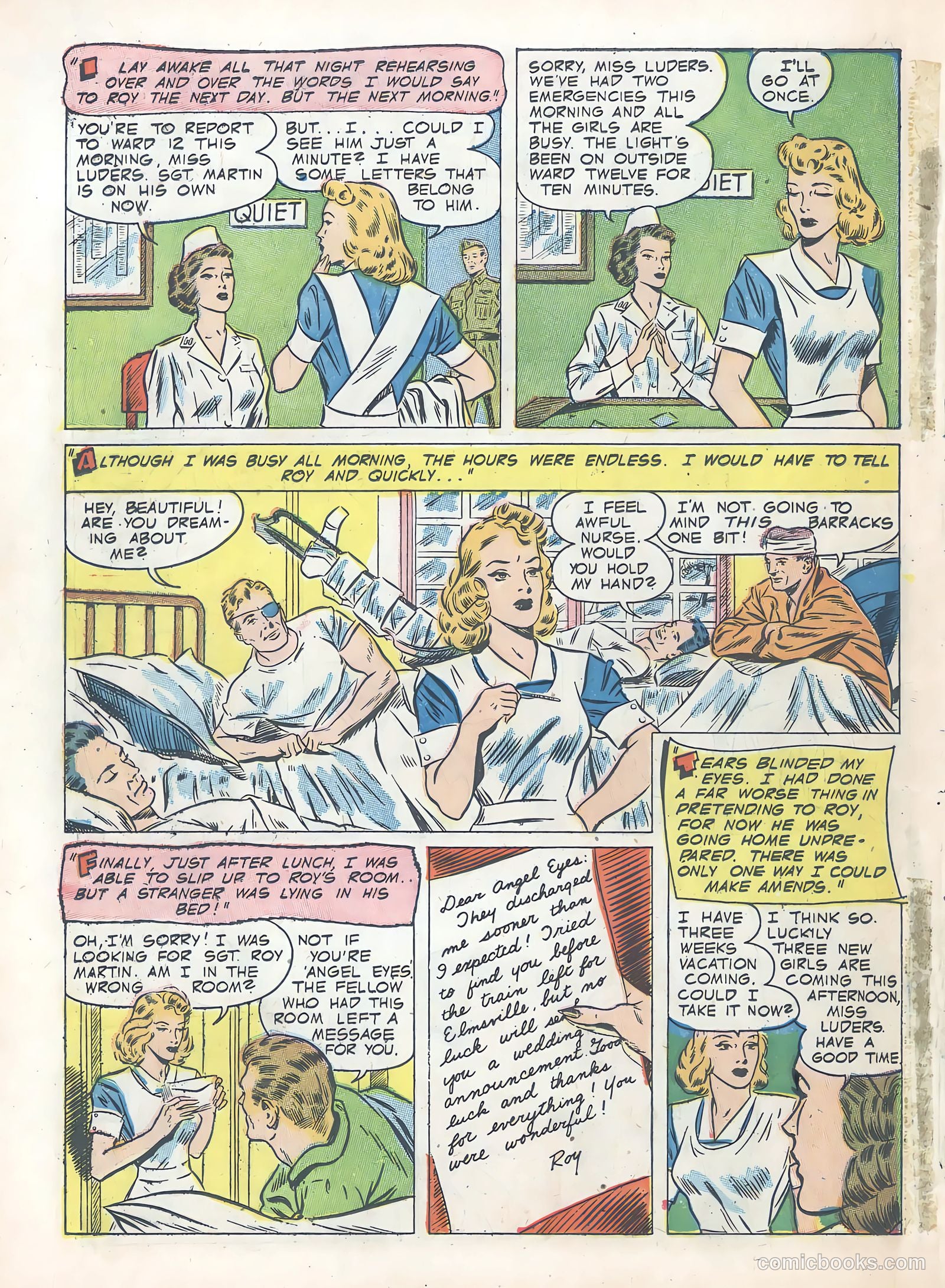 Wartime Romances #10 (1952) — page 22 of 36