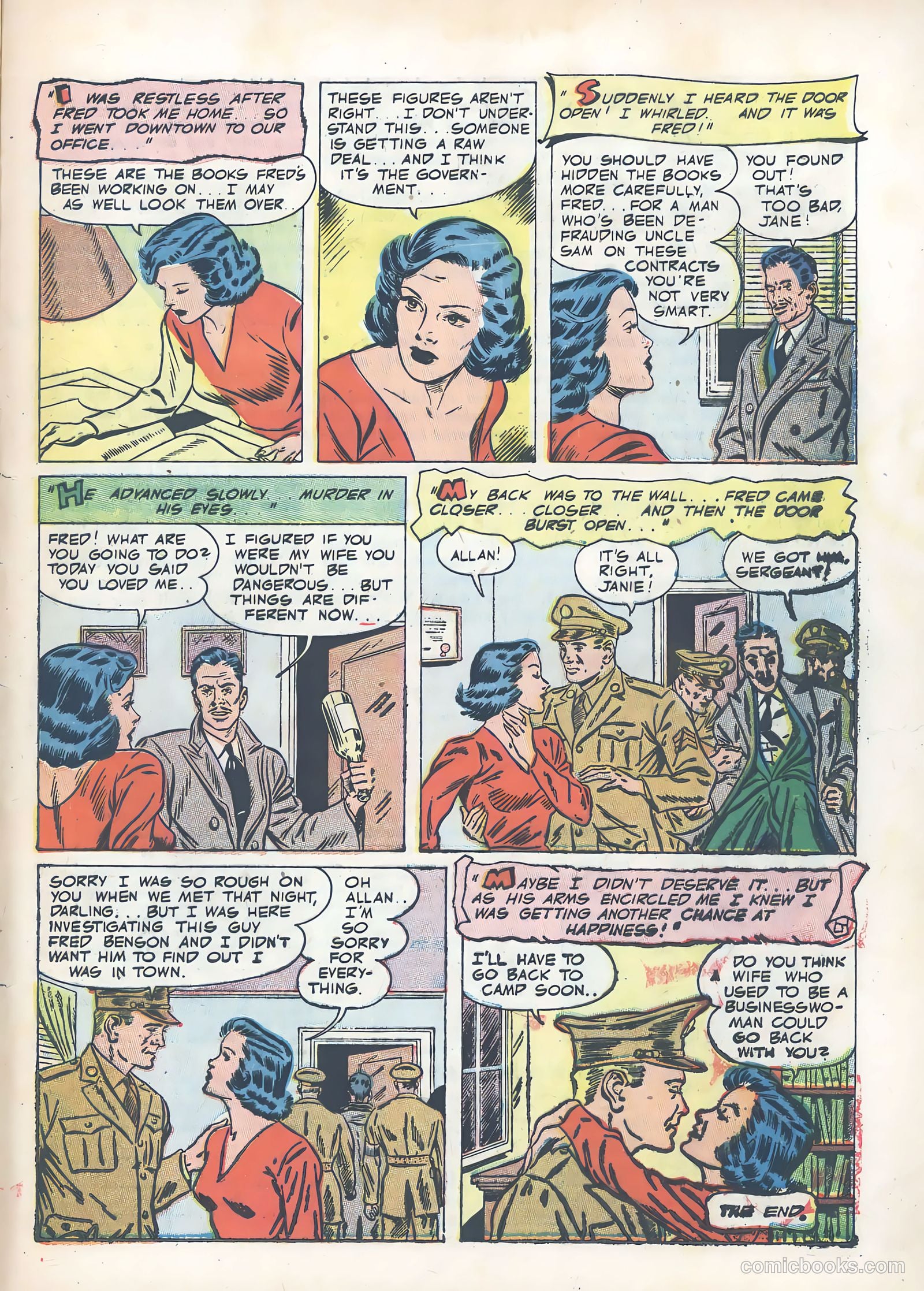 Wartime Romances #10 (1952) — page 33 of 36