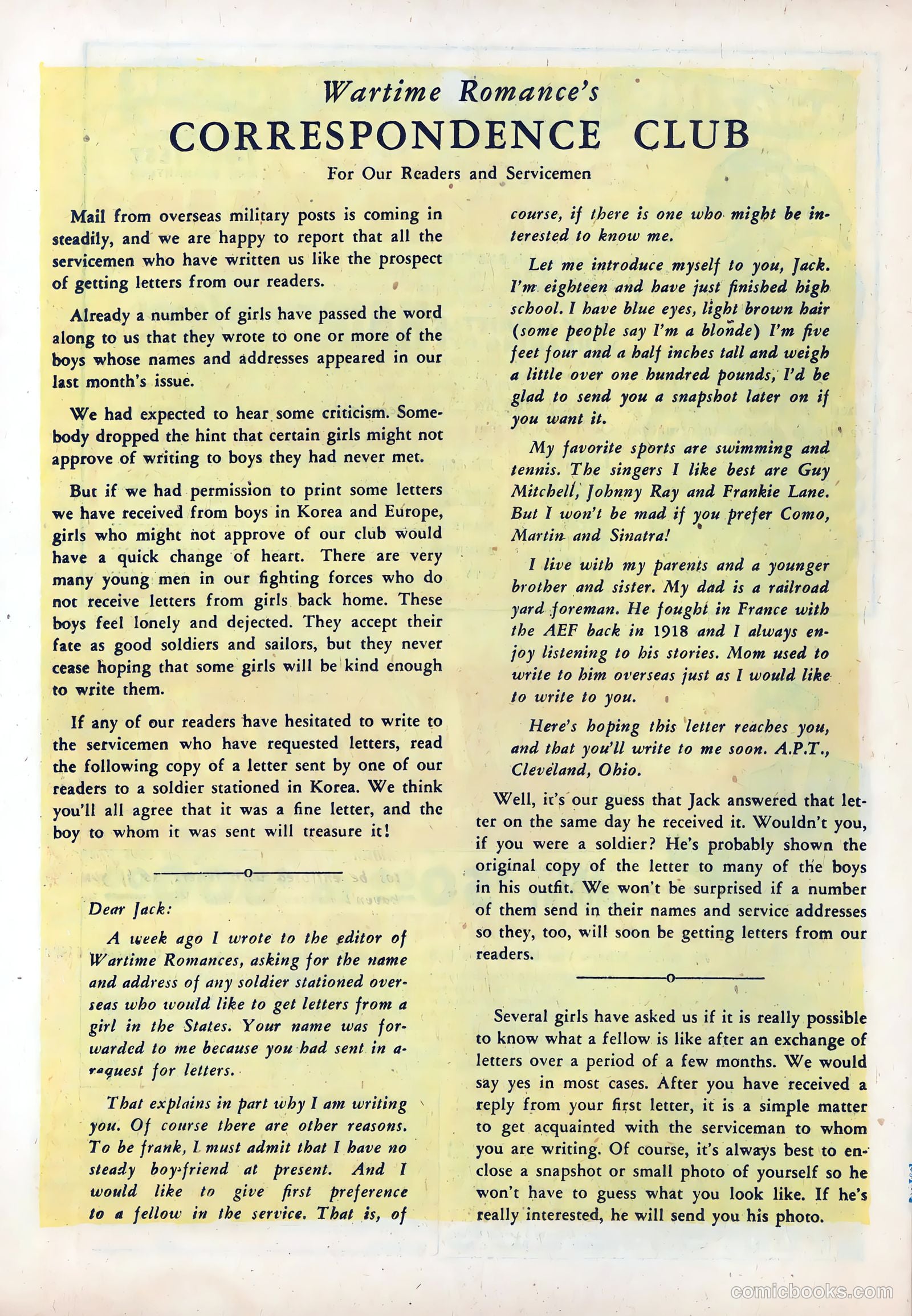 Wartime Romances #11 (1952) — page 26 of 36