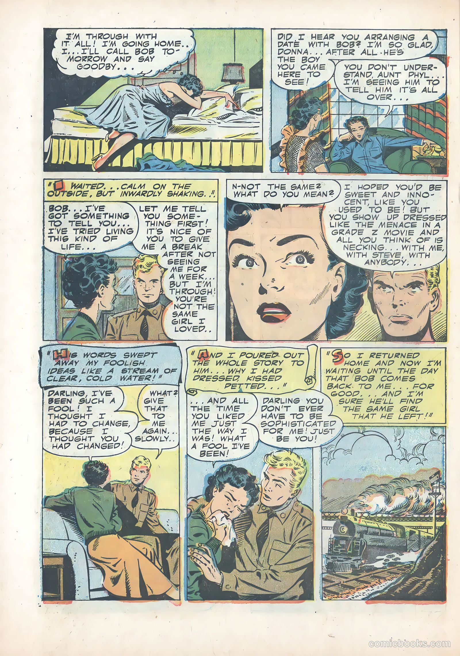 Wartime Romances #12 (1952) — page 22 of 36