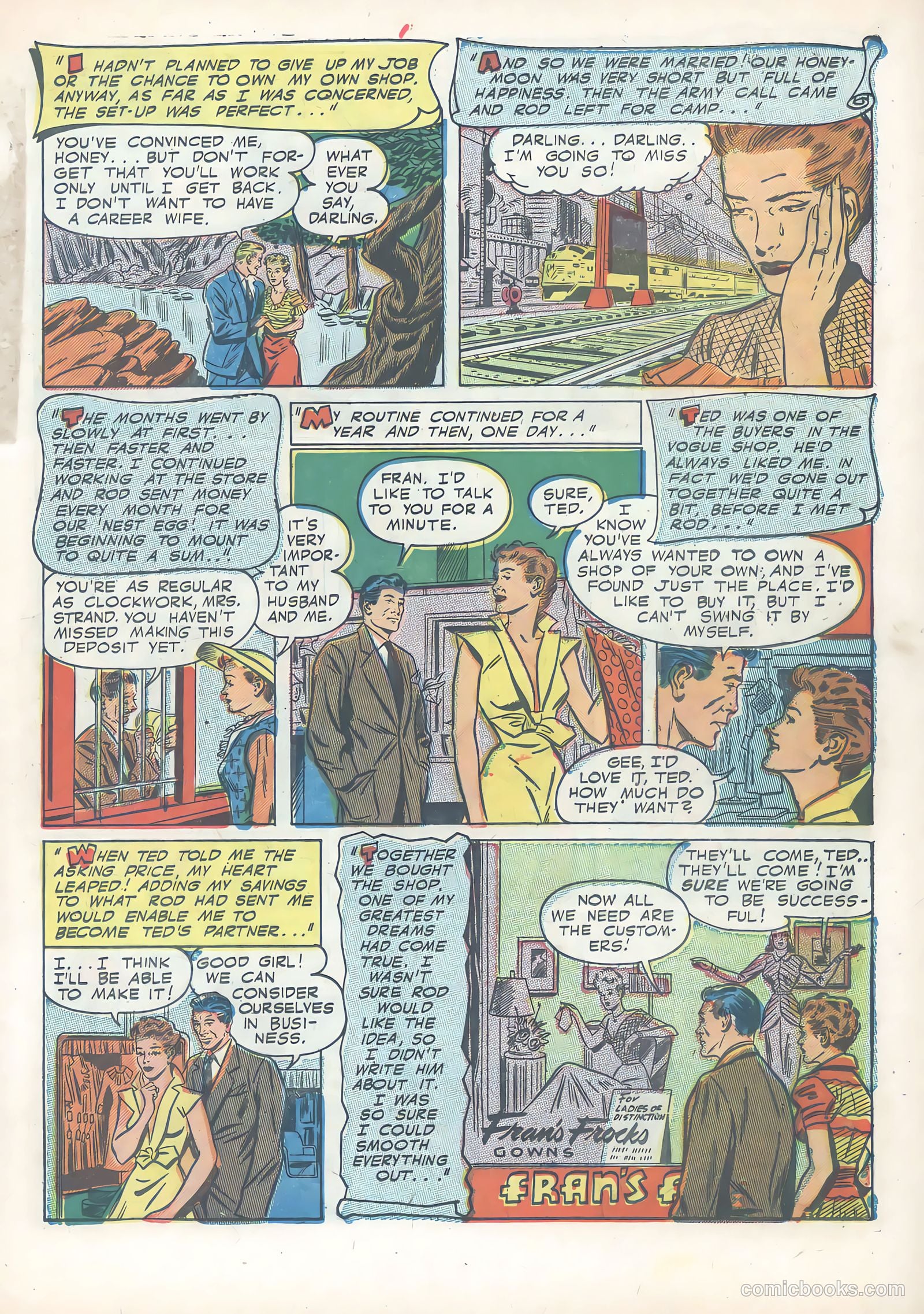 Wartime Romances #13 (1953) — page 15 of 36