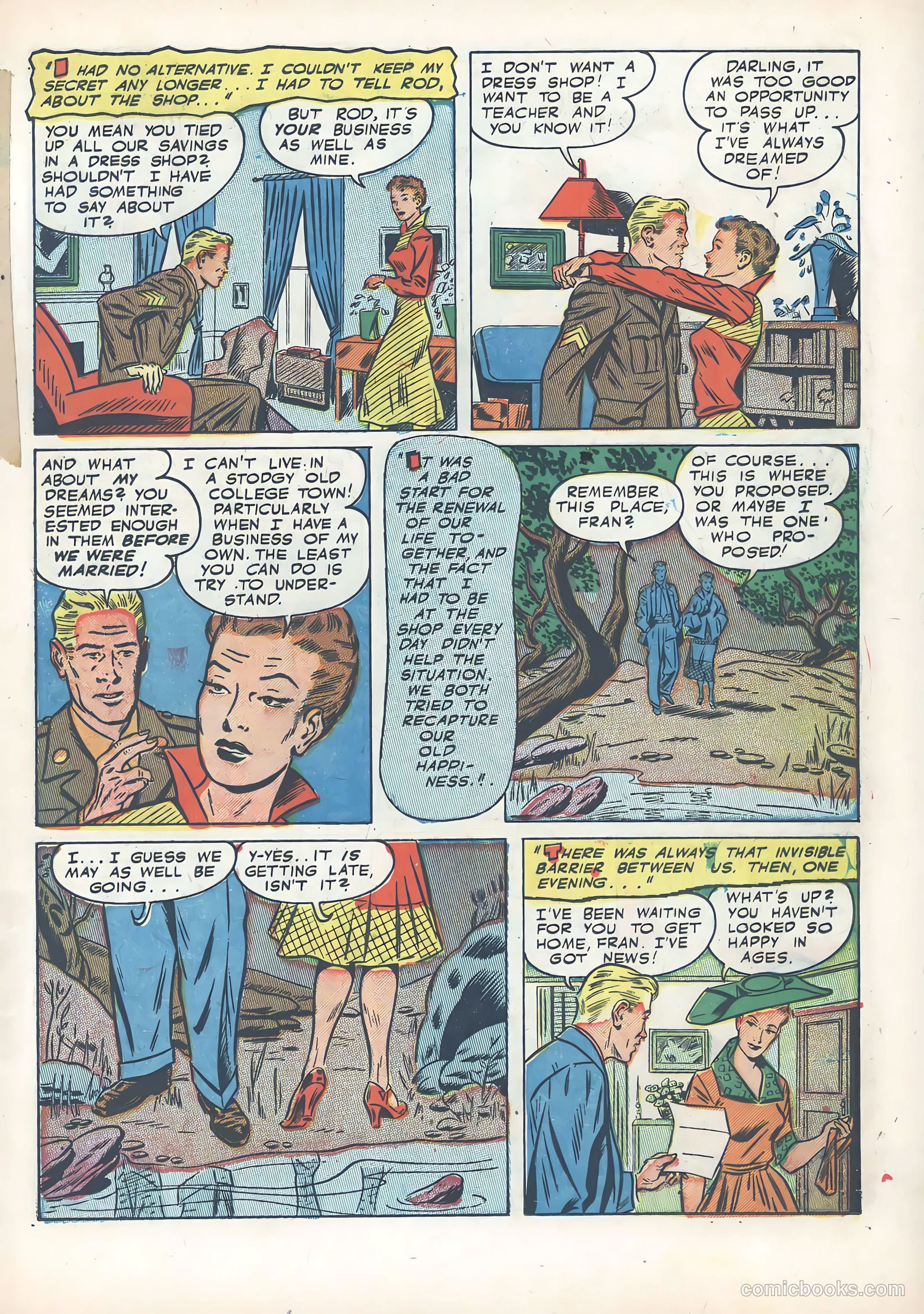 Wartime Romances #13 (1953) — page 17 of 36