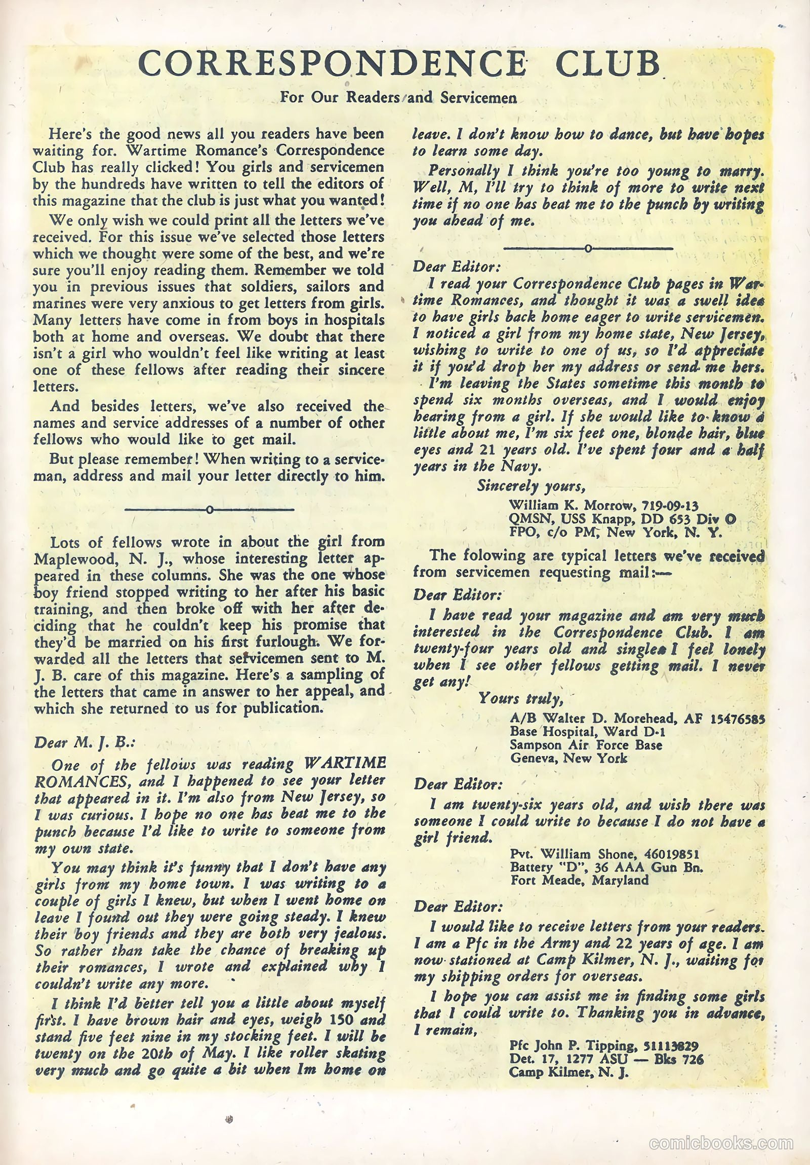 Wartime Romances #13 (1953) — page 23 of 36