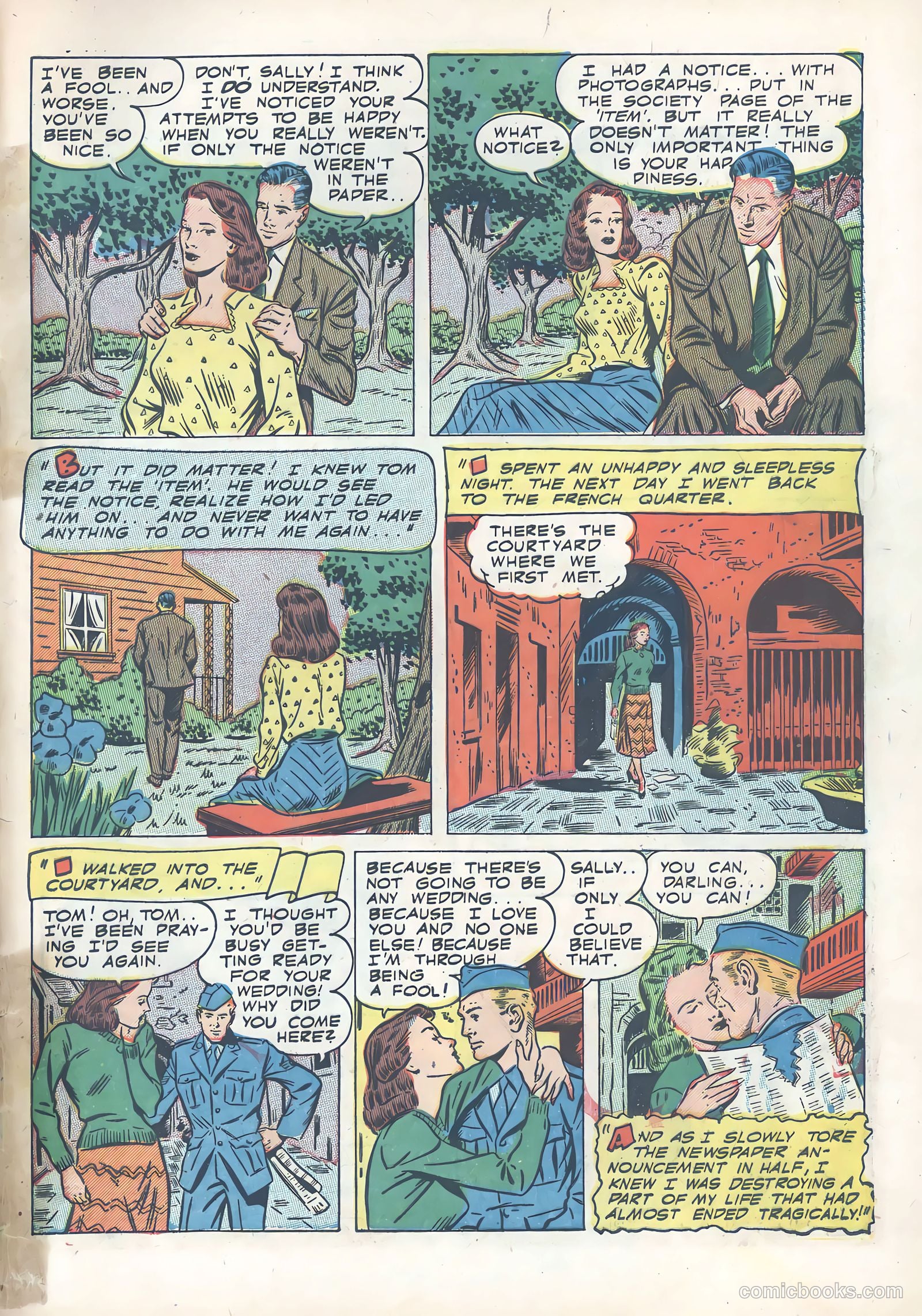 Wartime Romances #13 (1953) — page 33 of 36