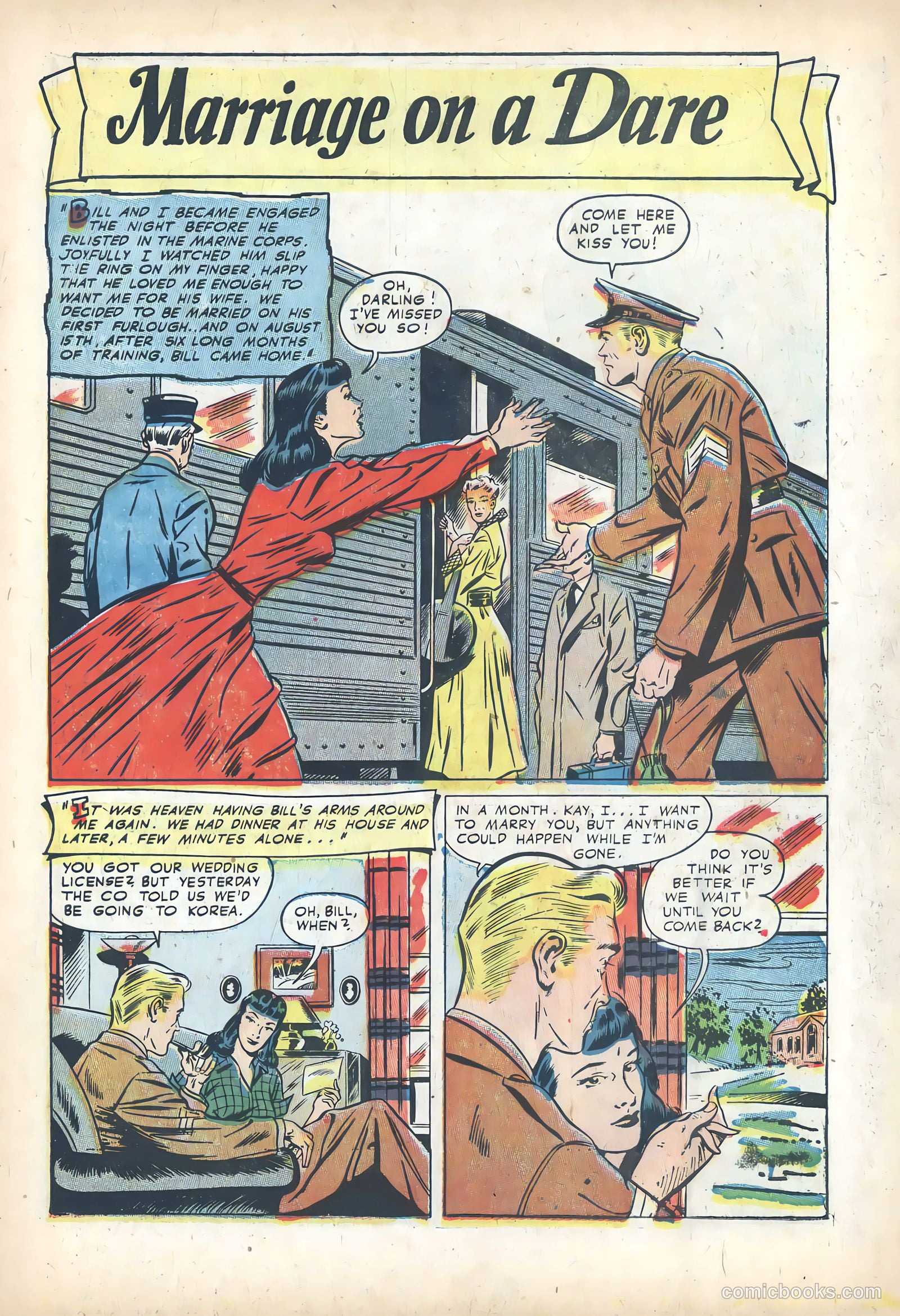 Wartime Romances #14 (1953) — page 3 of 36