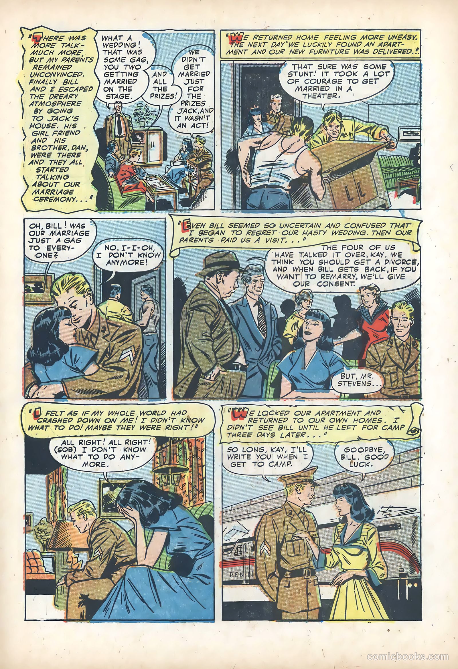 Wartime Romances #14 (1953) — page 7 of 36