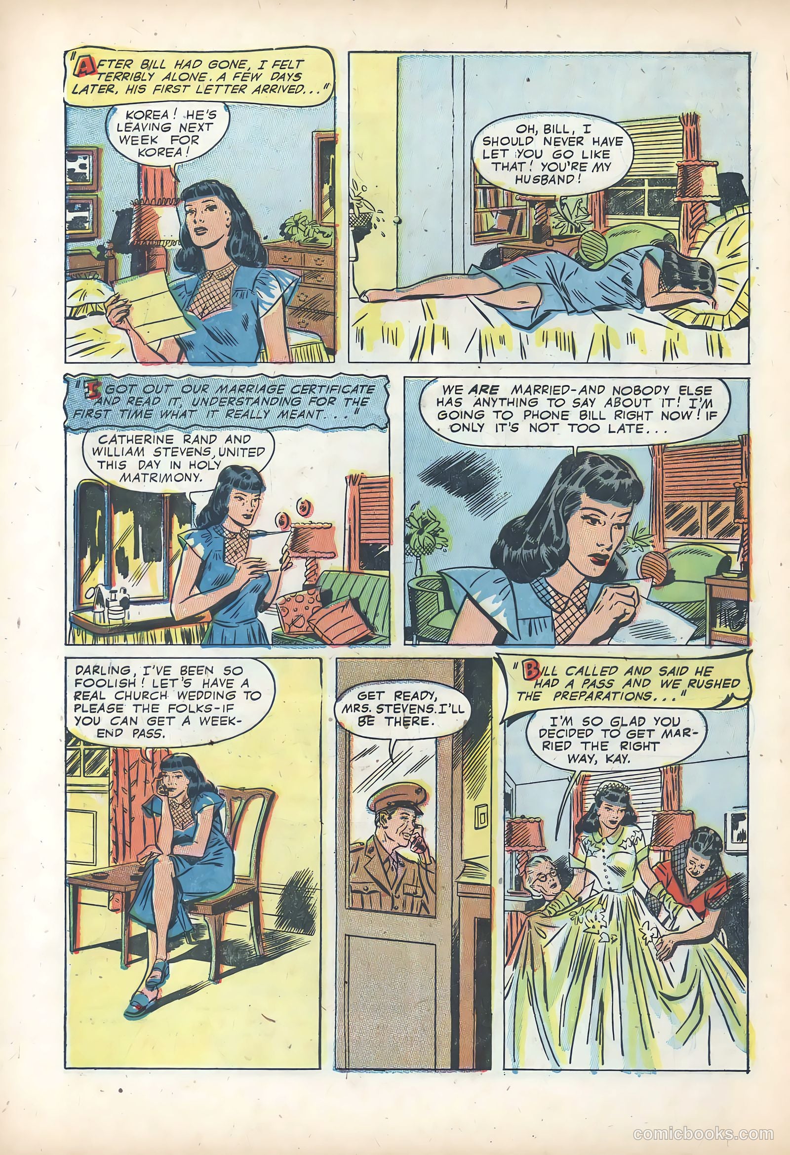 Wartime Romances #14 (1953) — page 8 of 36