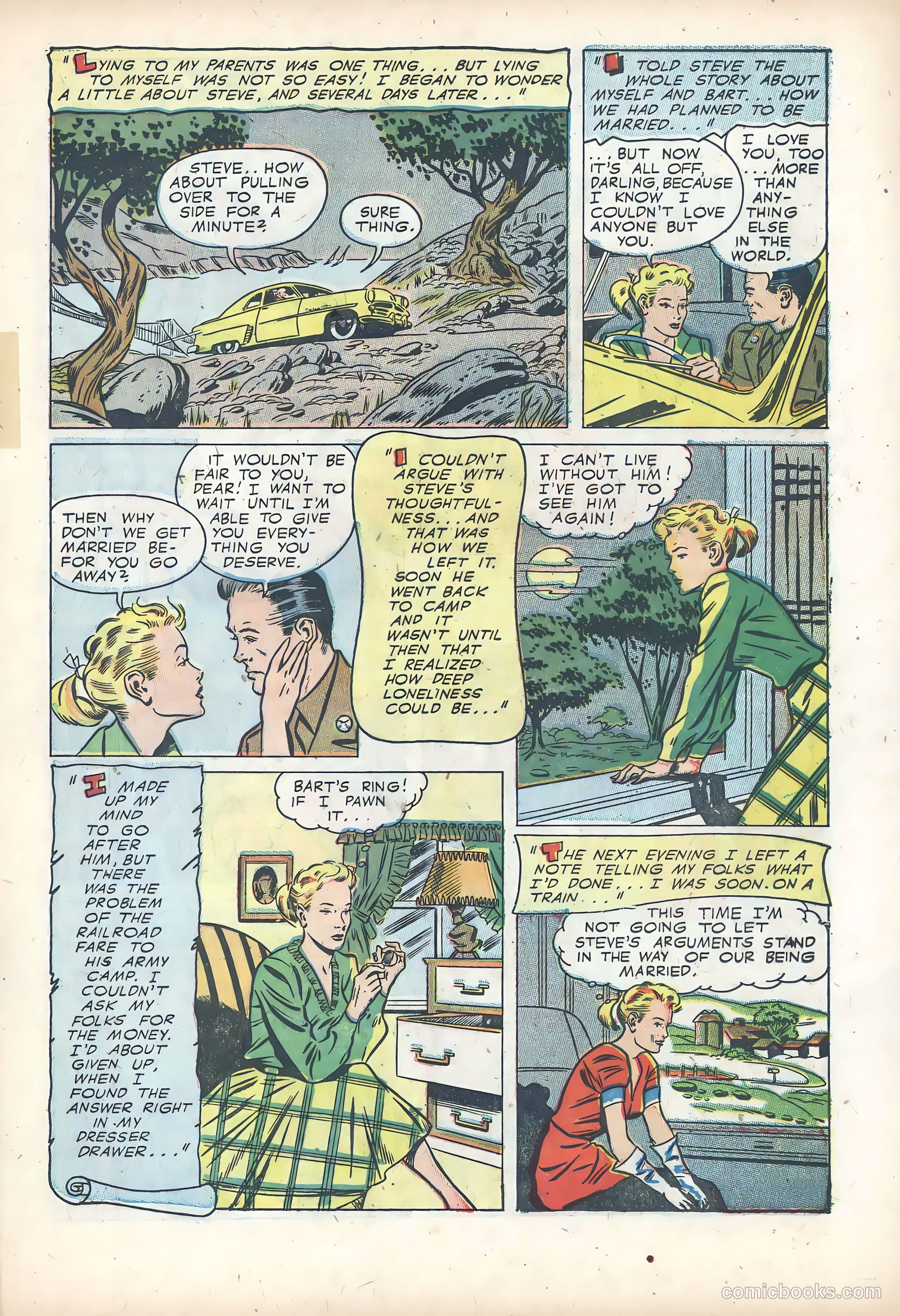 Wartime Romances #14 (1953) — page 17 of 36