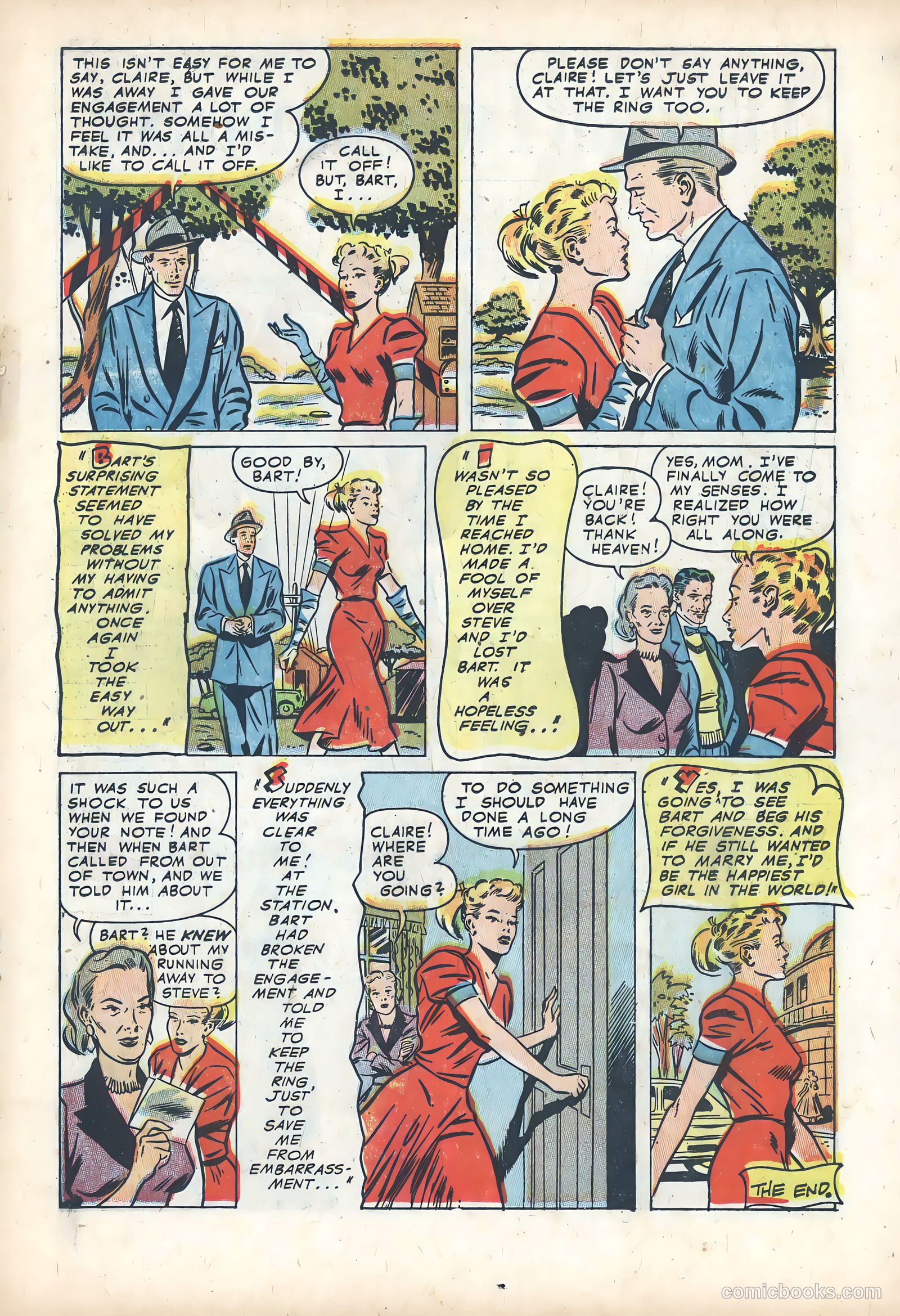 Wartime Romances #14 (1953) — page 19 of 36