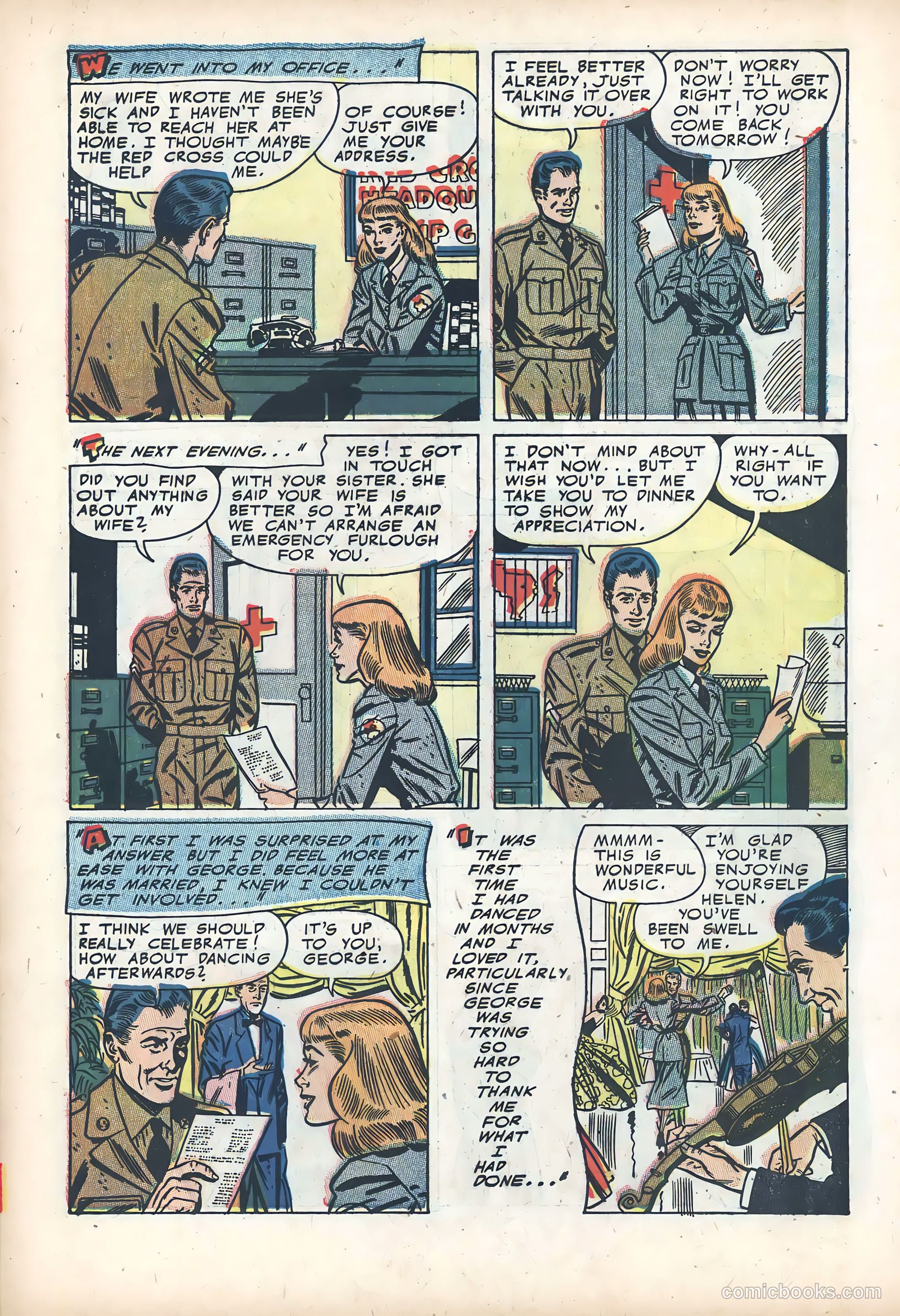 Wartime Romances #14 (1953) — page 21 of 36