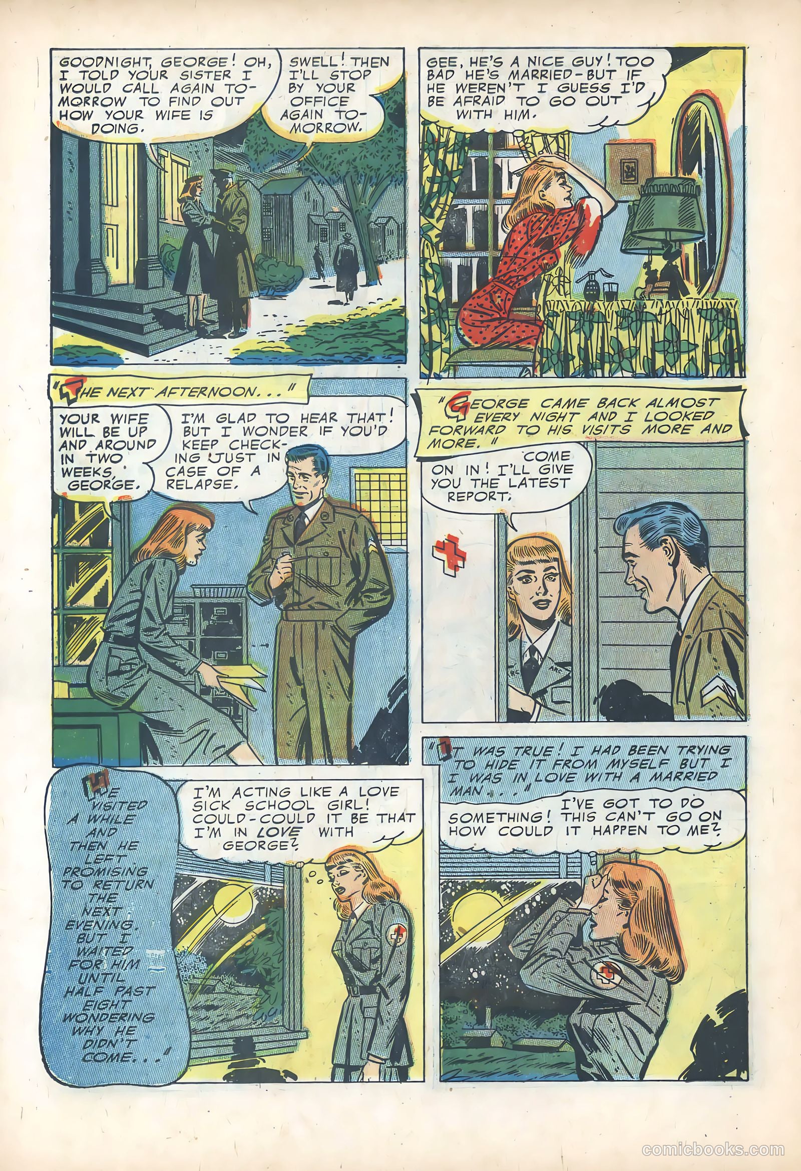 Wartime Romances #14 (1953) — page 22 of 36
