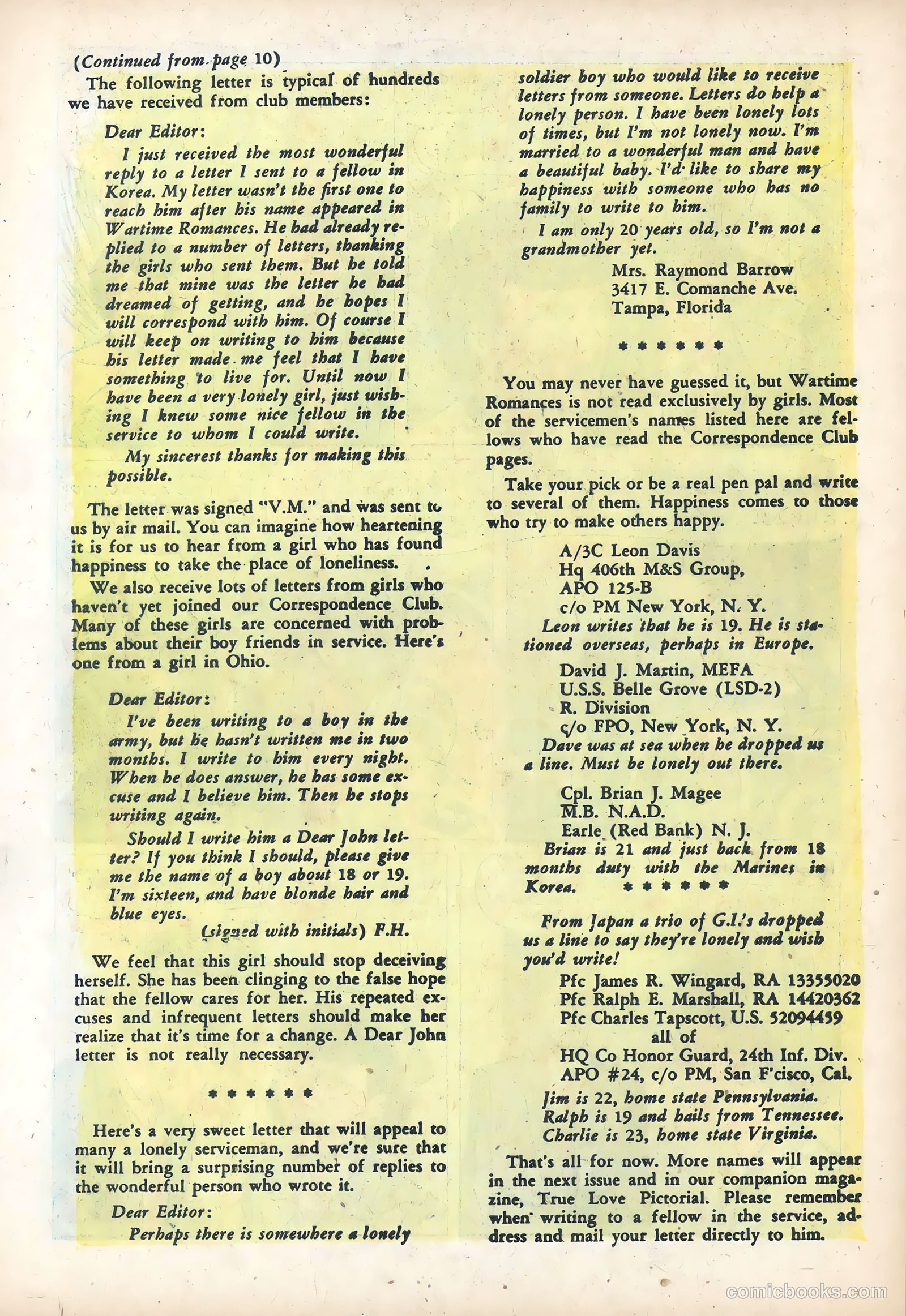 Wartime Romances #14 (1953) — page 28 of 36
