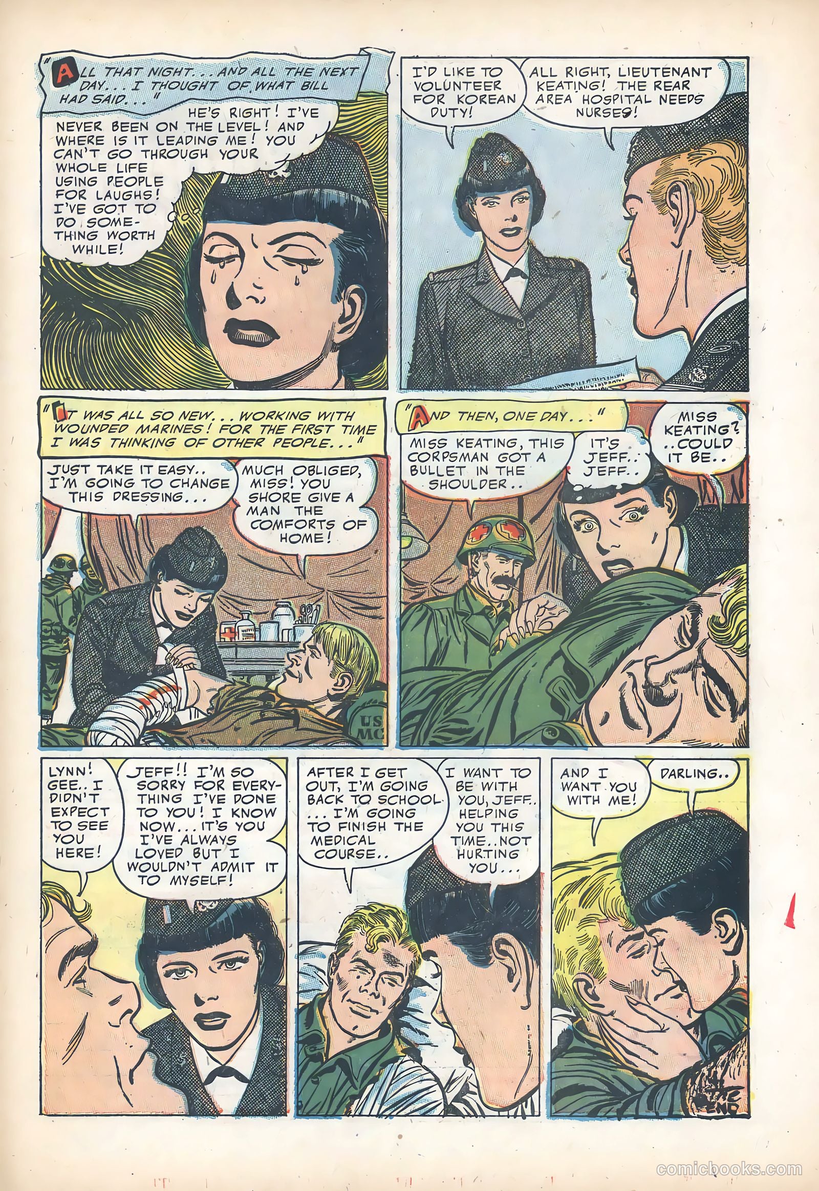 Wartime Romances #14 (1953) — page 33 of 36