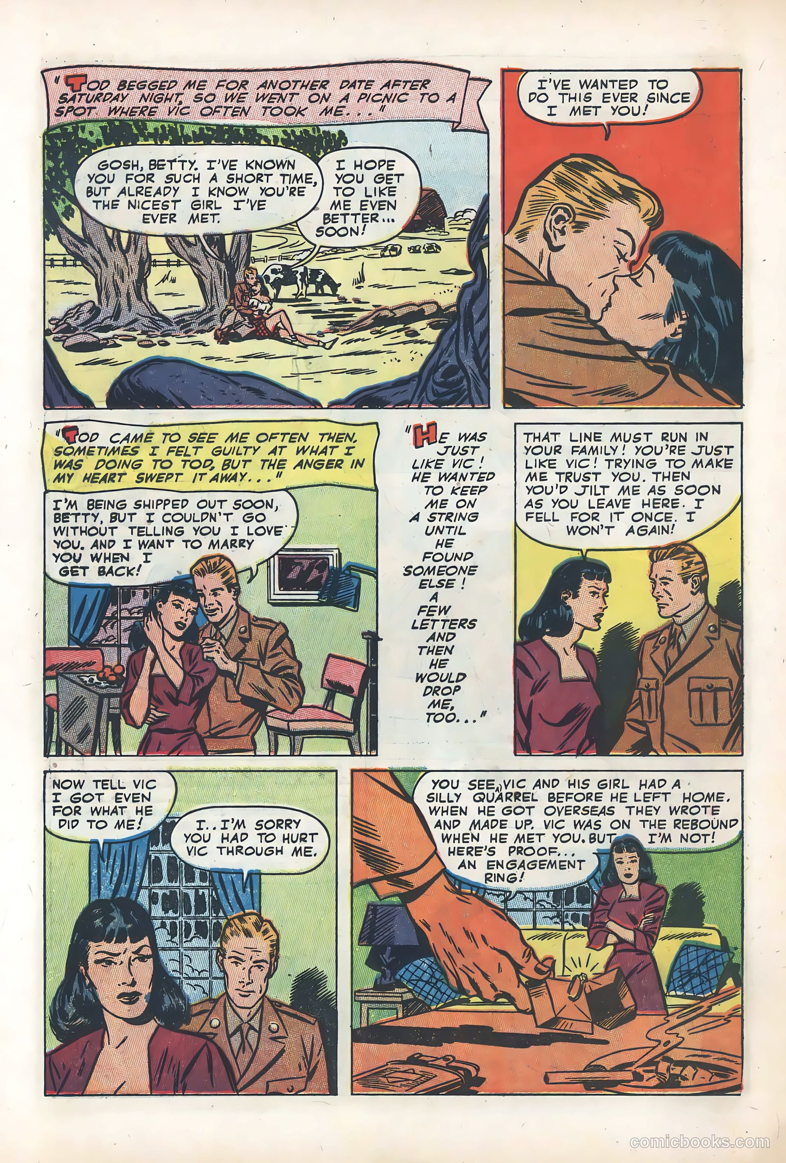 Wartime Romances #15 (1953) — page 32 of 36