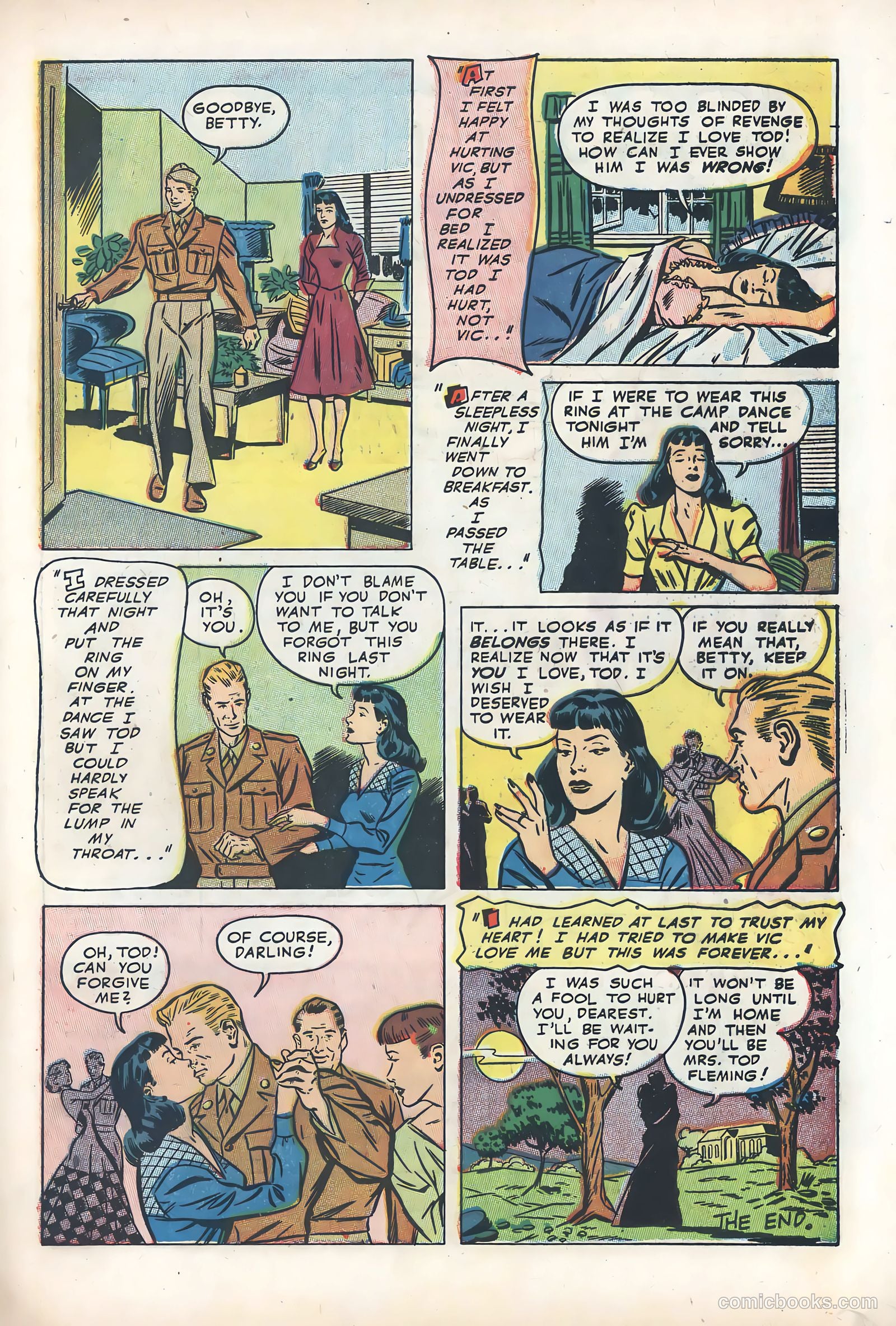 Wartime Romances #15 (1953) — page 33 of 36
