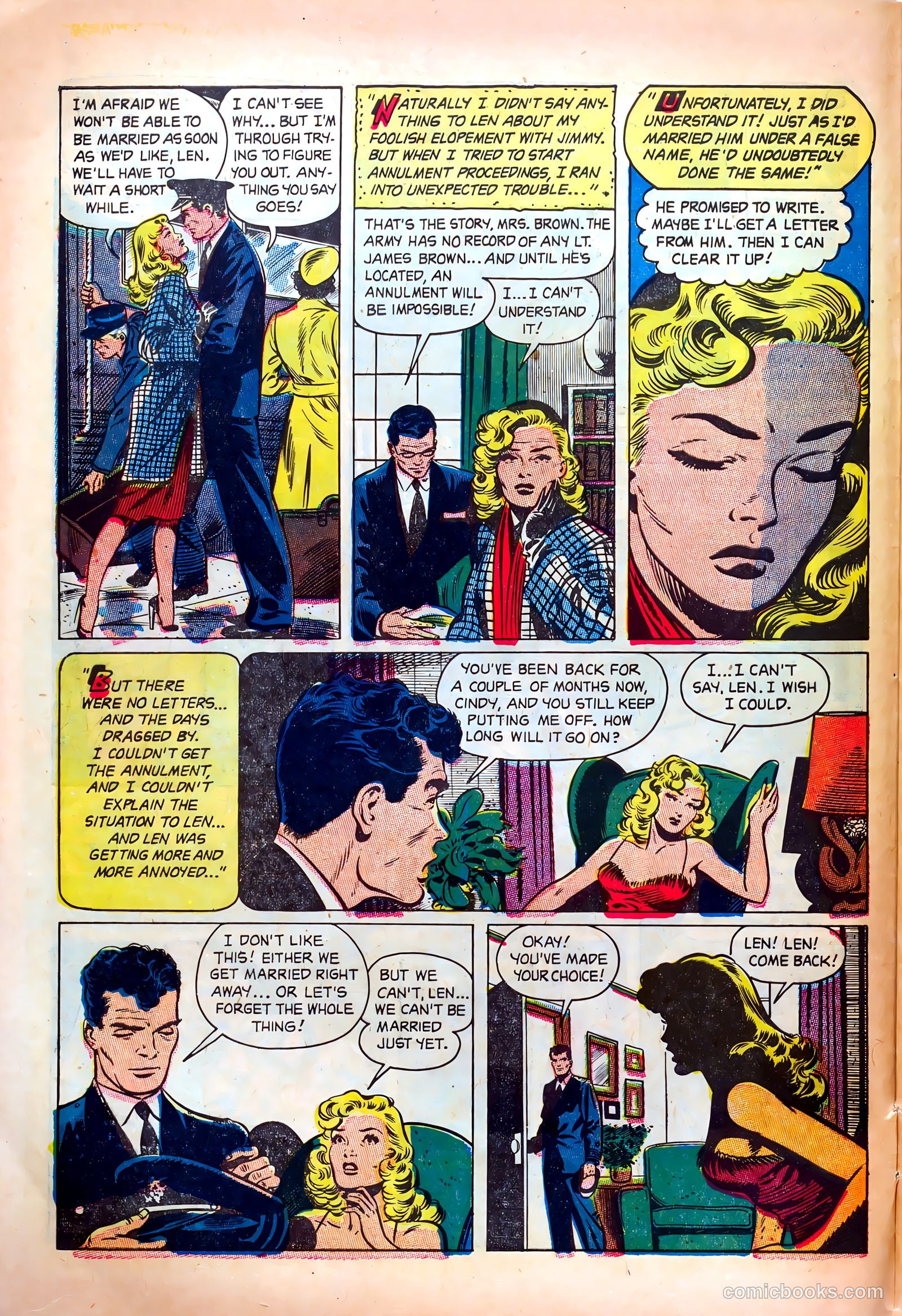 Wartime Romances #16 (1953) — page 10 of 36