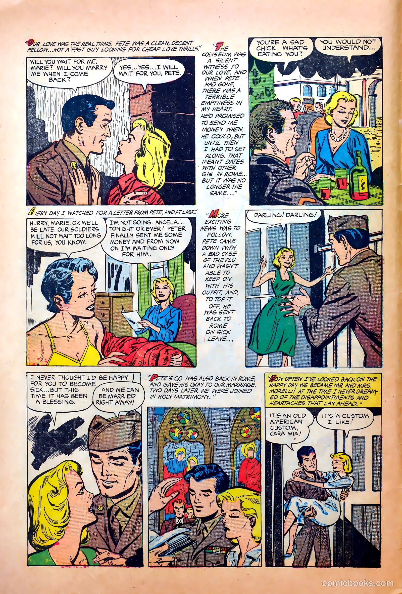 Wartime Romances #17 (1953) — page 6 of 36