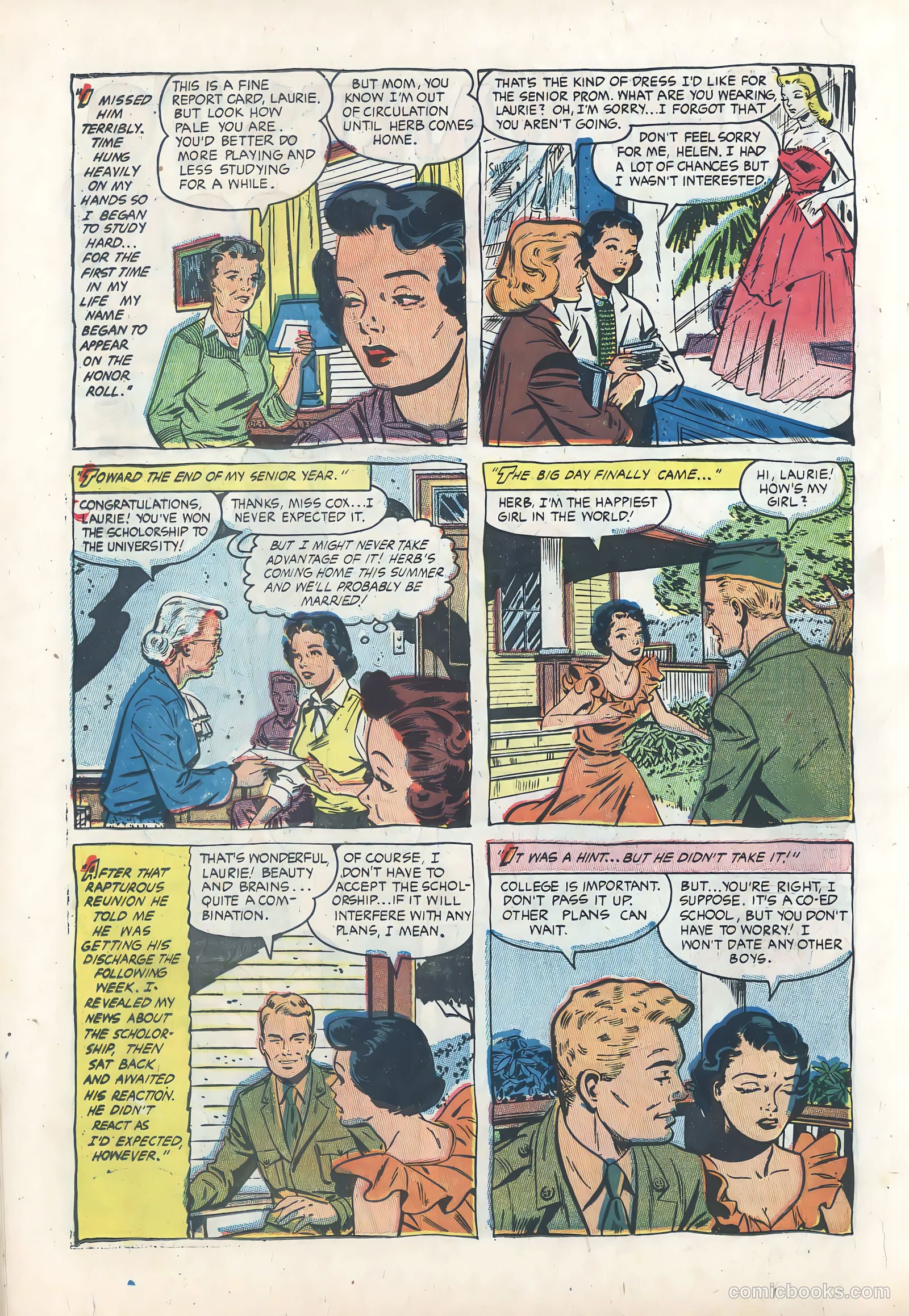 Wartime Romances #18 (1953) — page 18 of 36