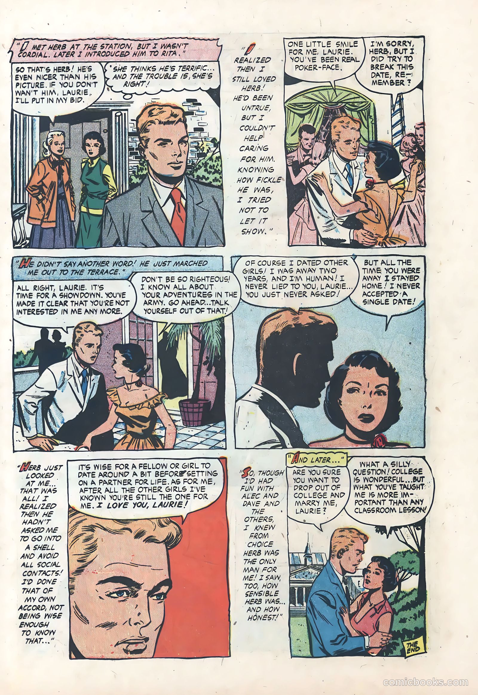 Wartime Romances #18 (1953) — page 21 of 36