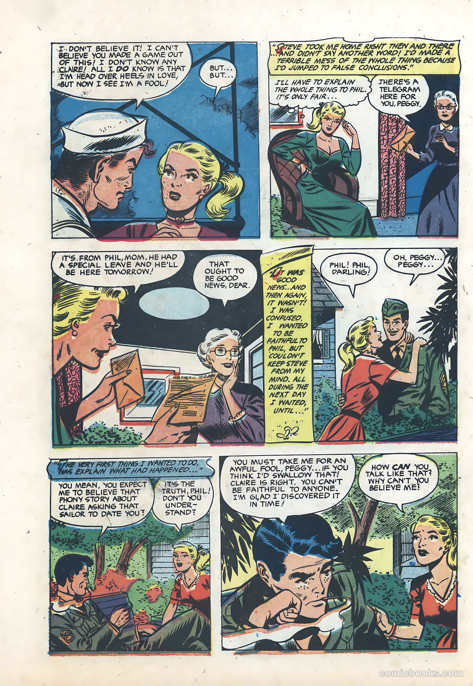 Wartime Romances #18 (1953) — page 32 of 36