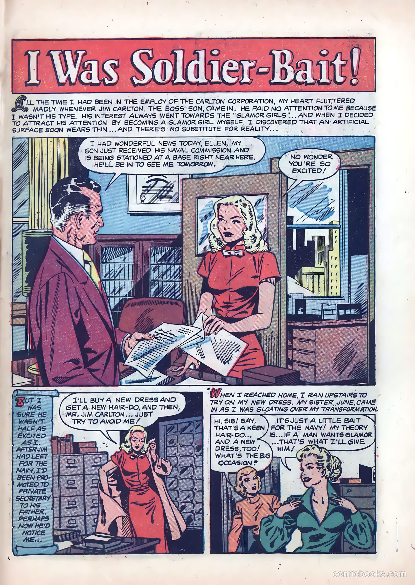 Wartime Romances #3 (1951) — page 27 of 36