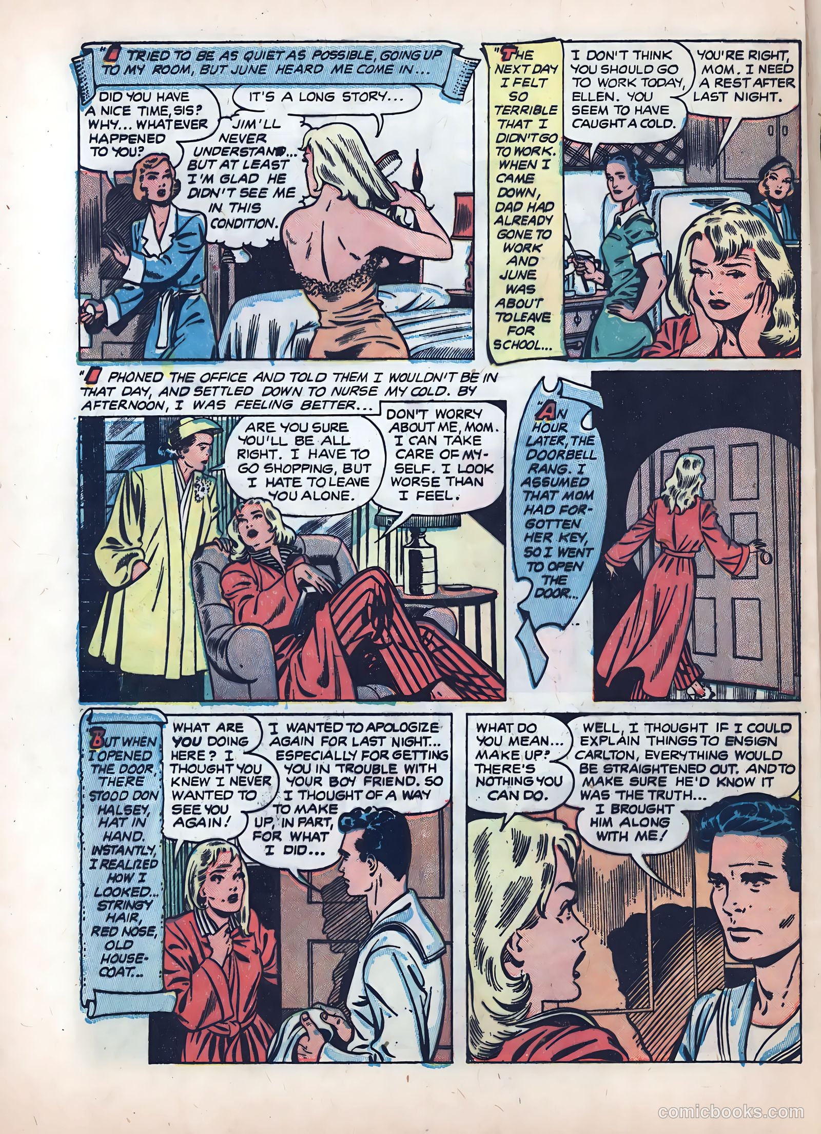 Wartime Romances #3 (1951) — page 32 of 36