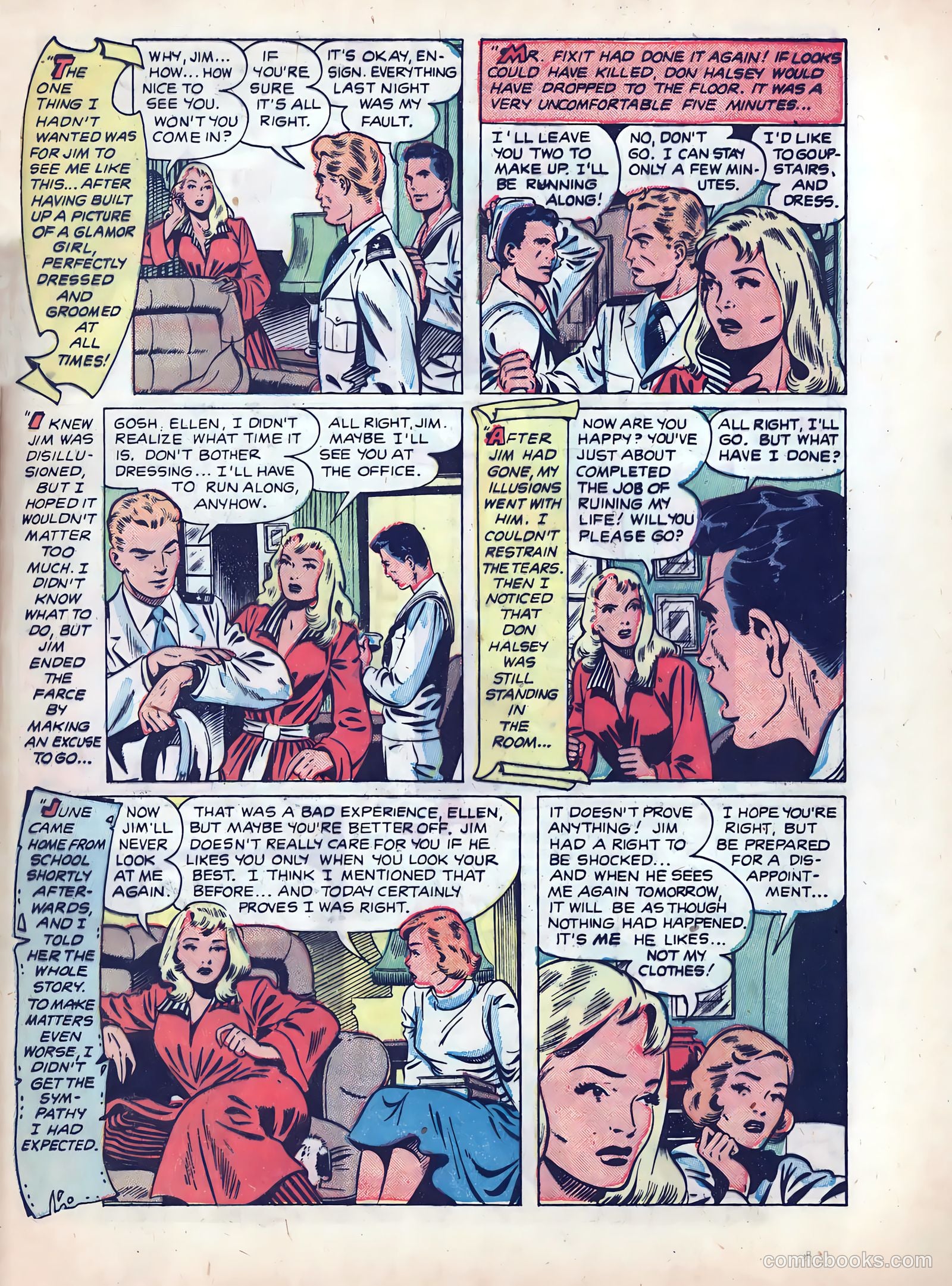 Wartime Romances #3 (1951) — page 33 of 36