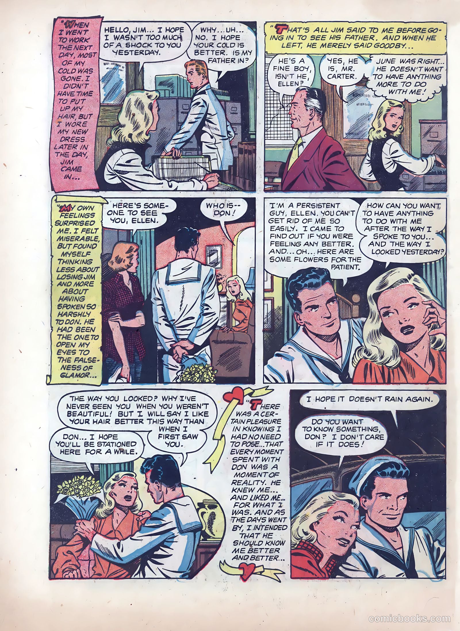 Wartime Romances #3 (1951) — page 34 of 36