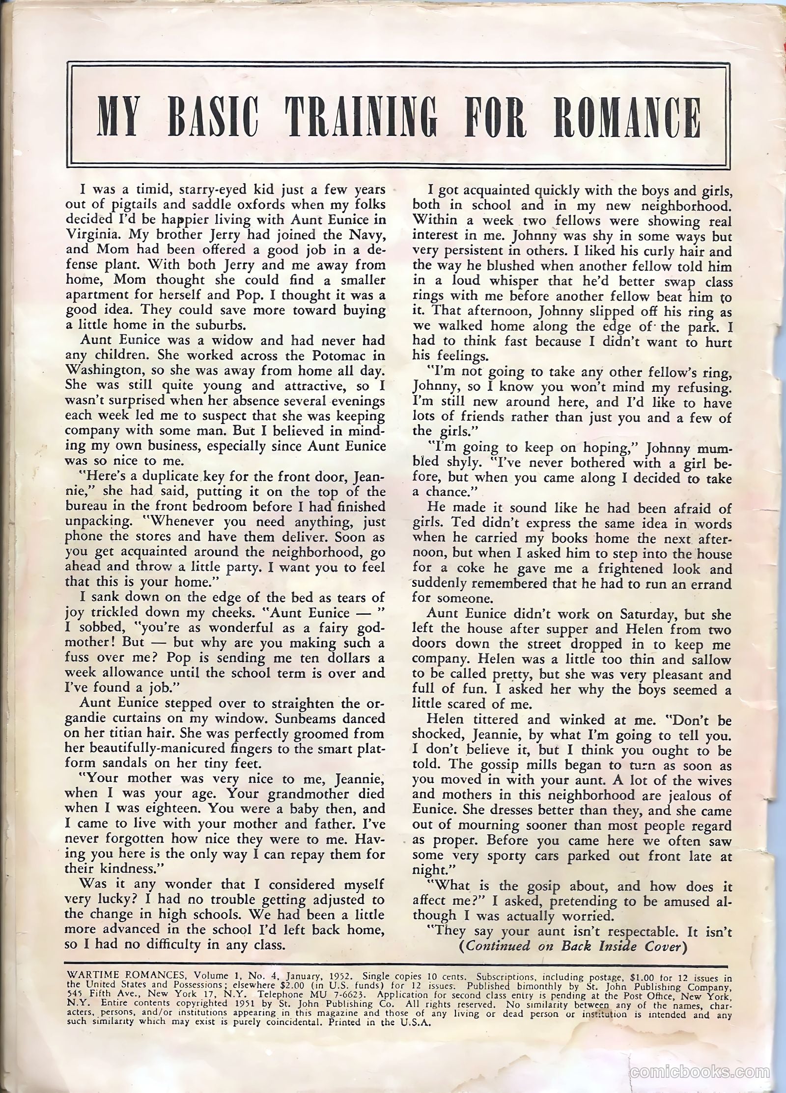 Wartime Romances #4 (1952) — page 2 of 36