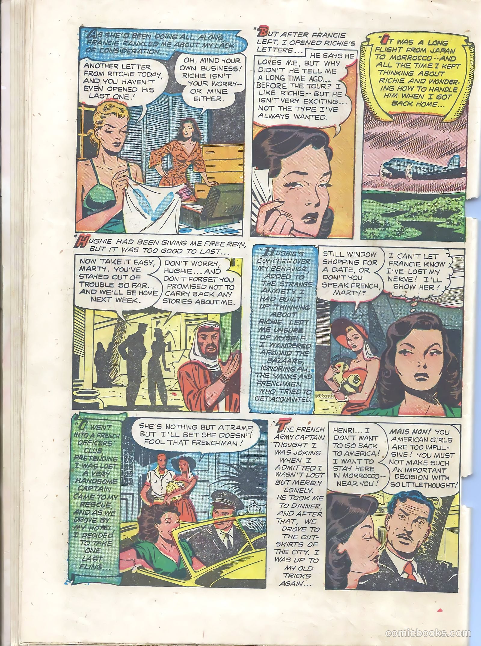 Wartime Romances #4 (1952) — page 22 of 36
