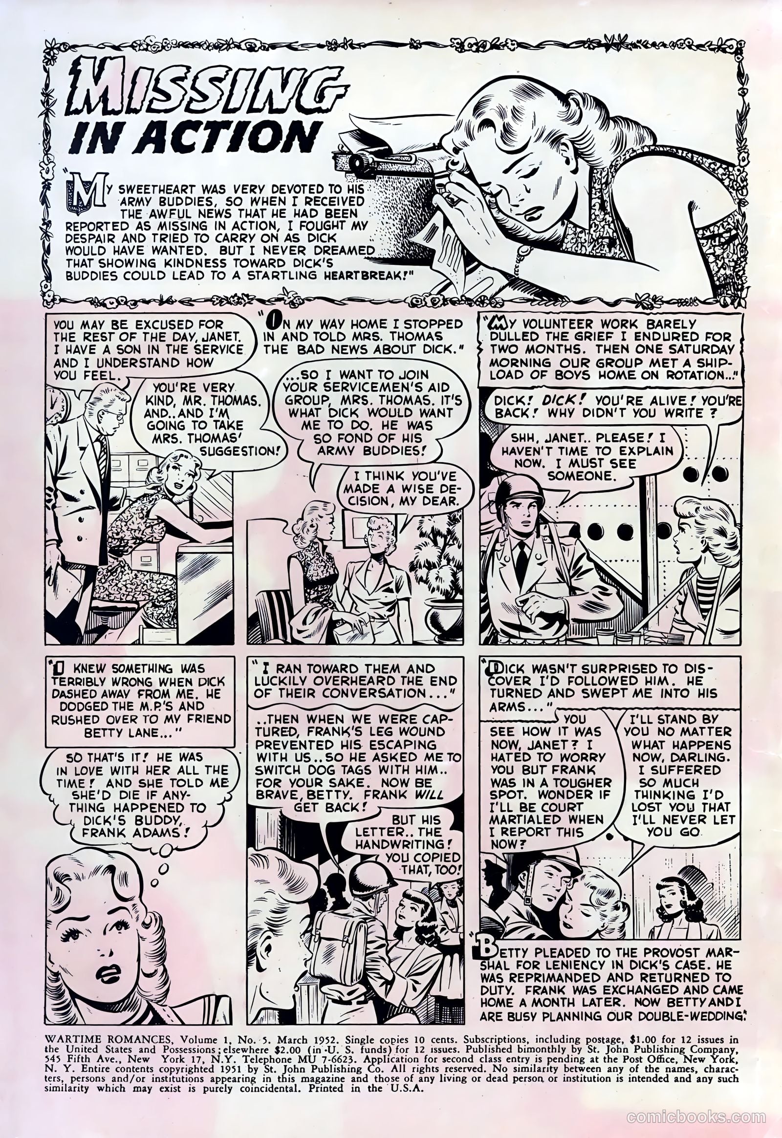 Wartime Romances #5 (1952) — page 2 of 36