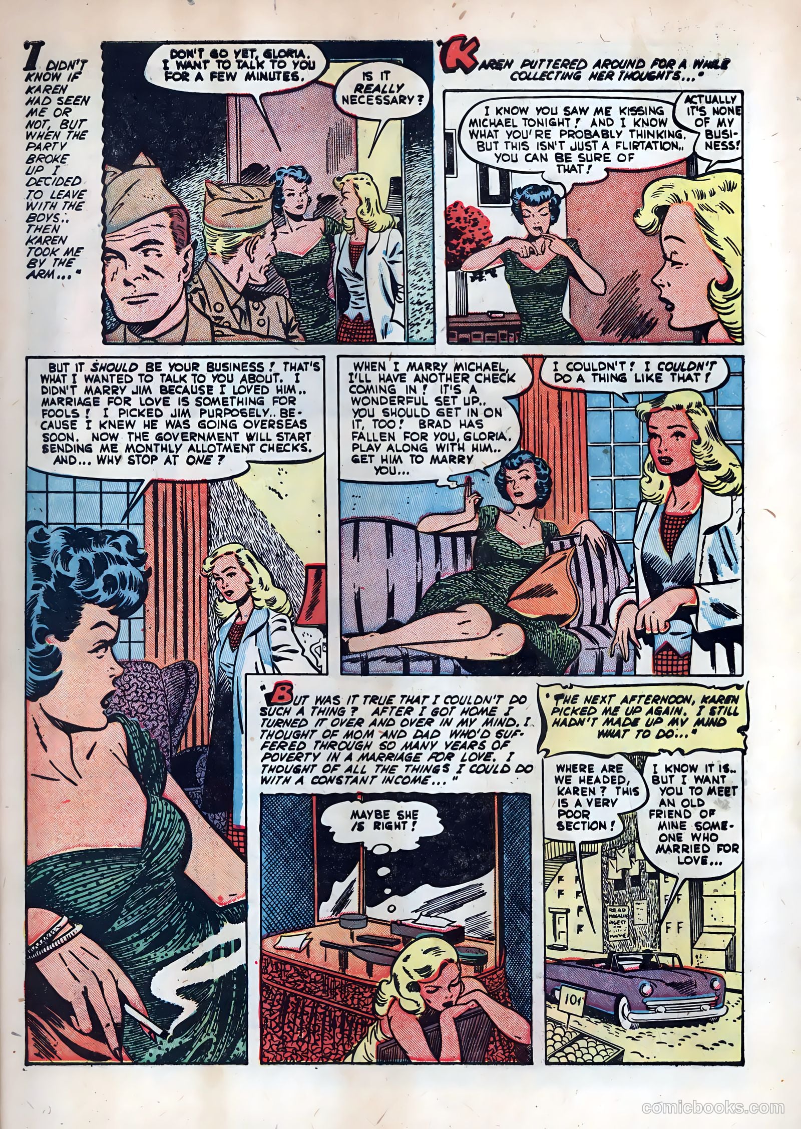 Wartime Romances #5 (1952) — page 7 of 36