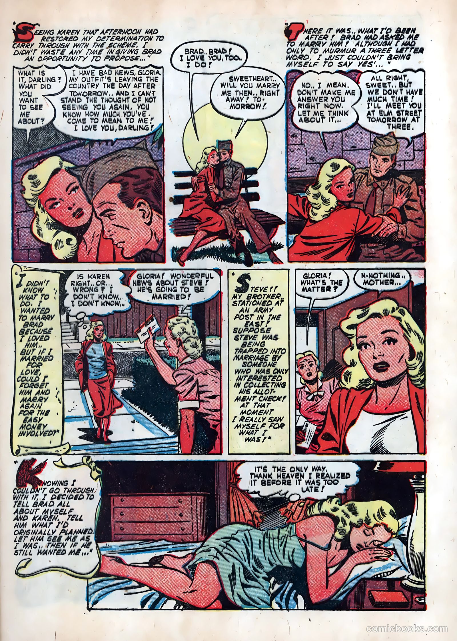 Wartime Romances #5 (1952) — page 9 of 36