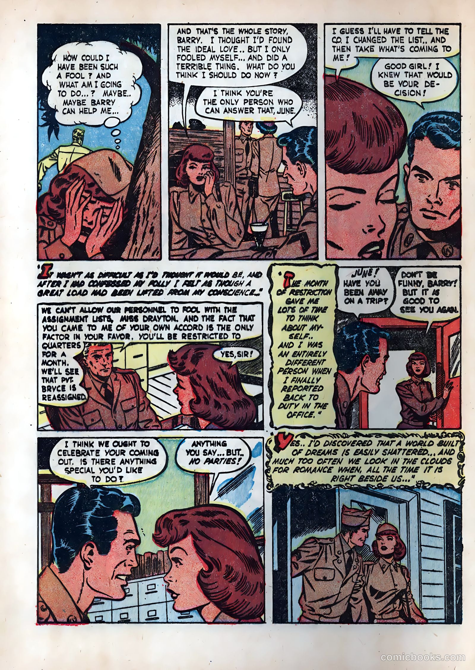 Wartime Romances #5 (1952) — page 16 of 36