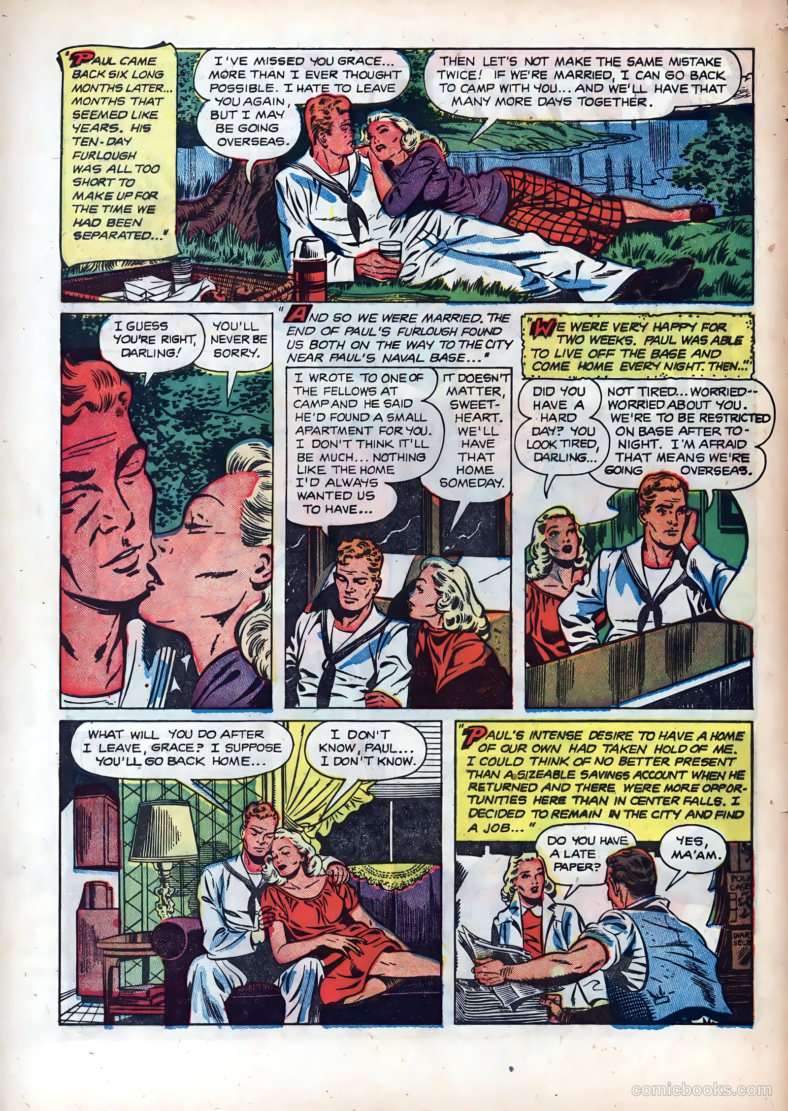 Wartime Romances #6 (1952) — page 4 of 36