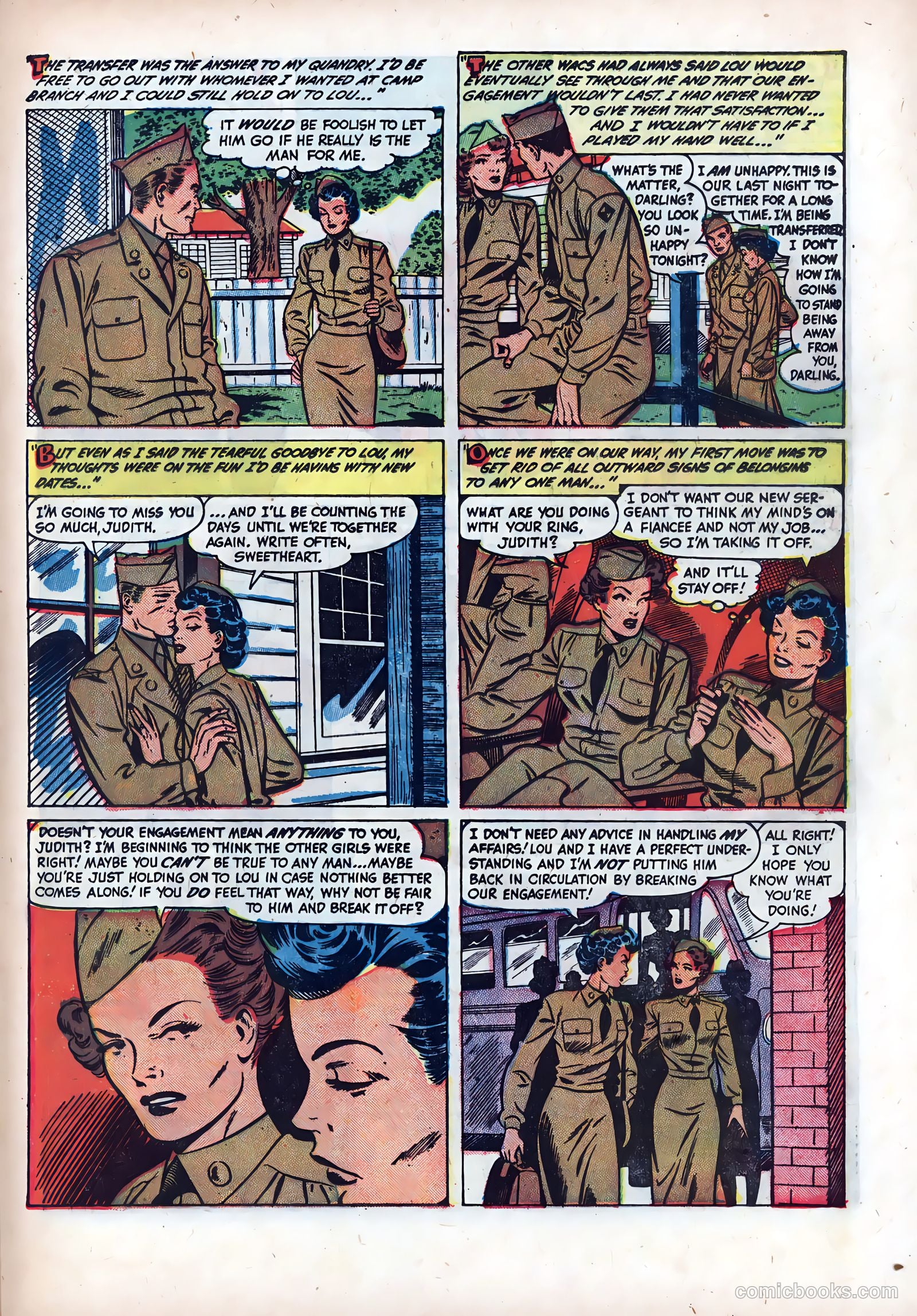 Wartime Romances #6 (1952) — page 21 of 36