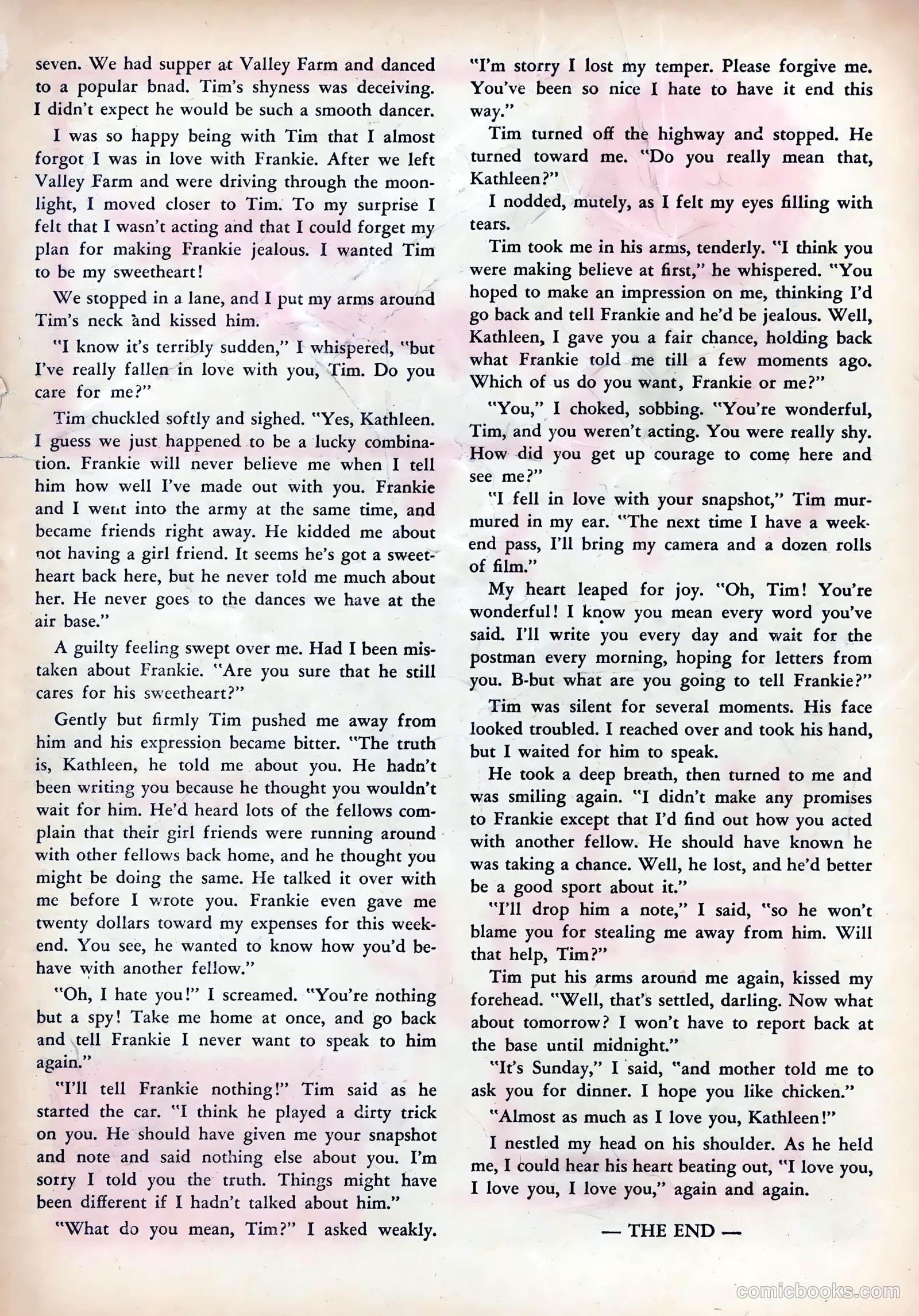 Wartime Romances #6 (1952) — page 35 of 36