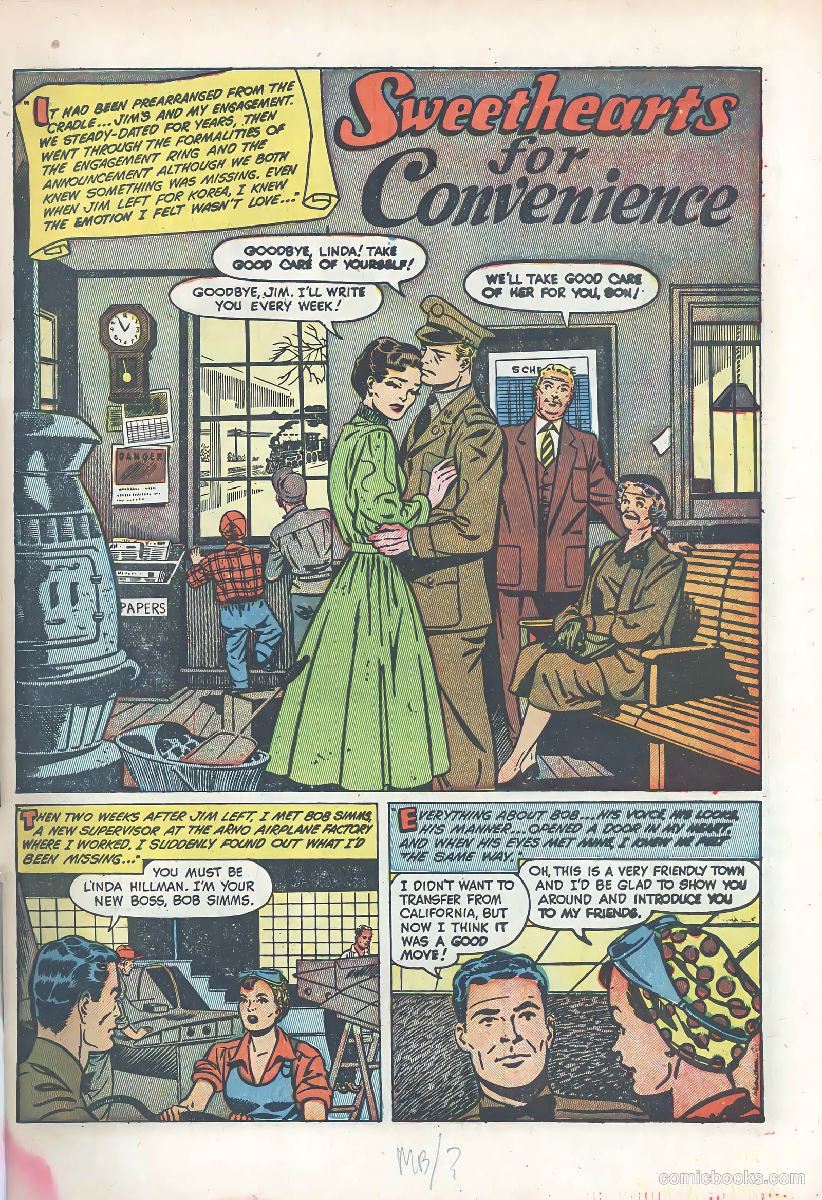 Wartime Romances #7 (1952) — page 3 of 36