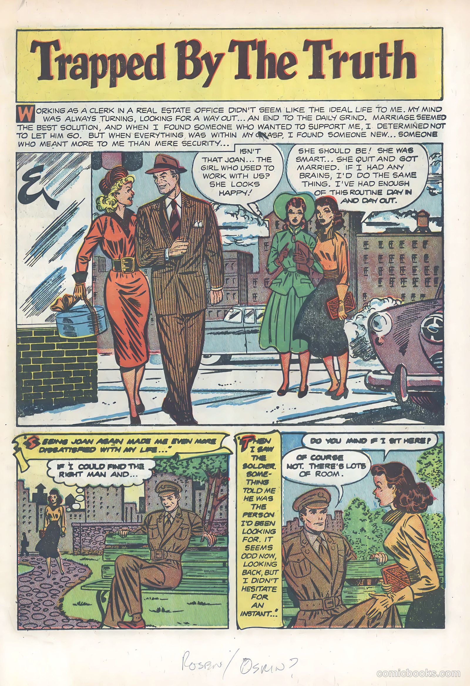 Wartime Romances #7 (1952) — page 19 of 36