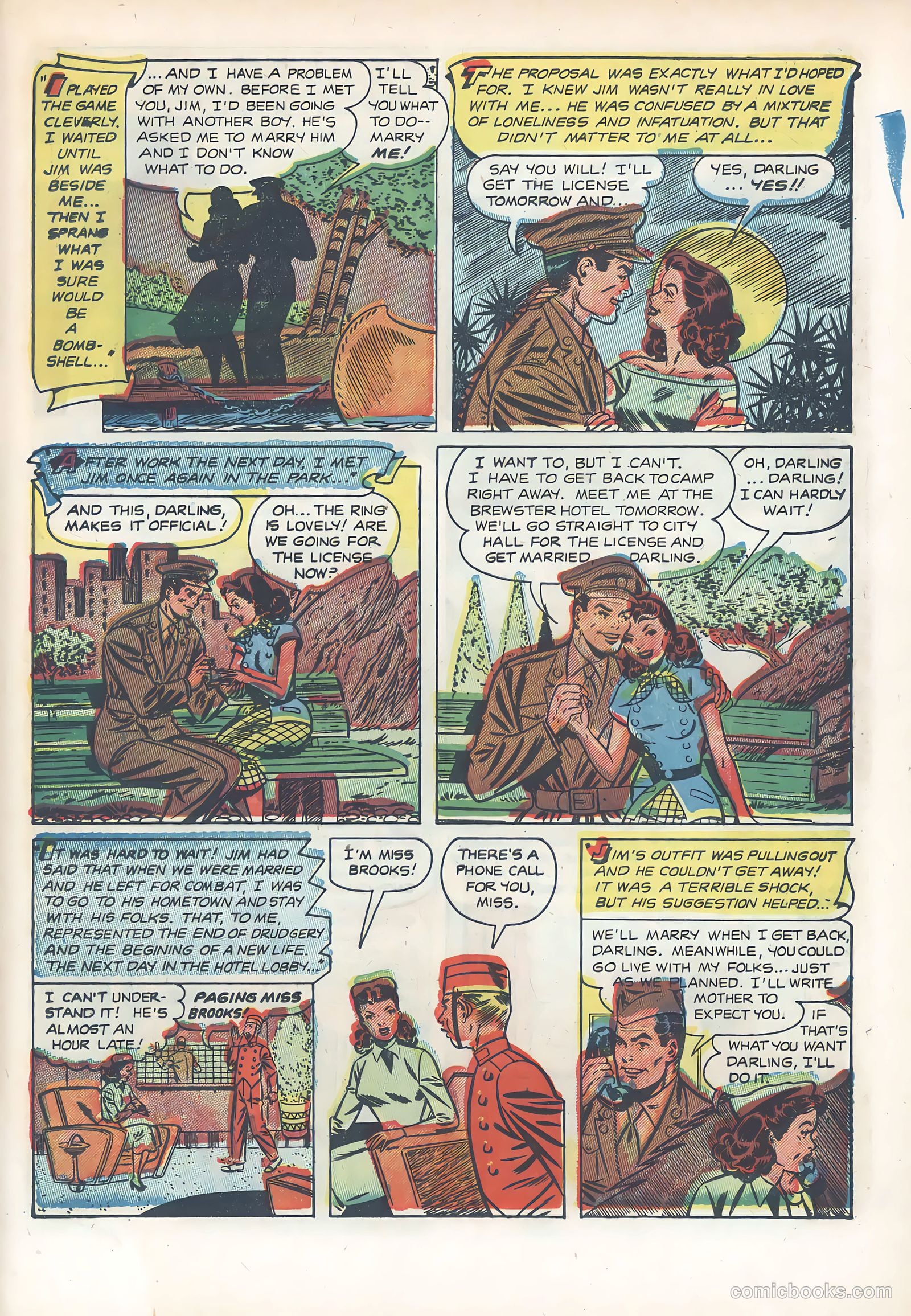 Wartime Romances #7 (1952) — page 21 of 36