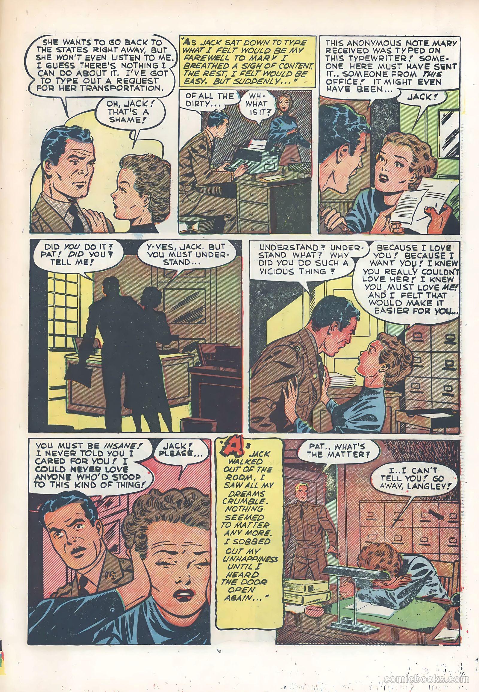 Wartime Romances #7 (1952) — page 33 of 36