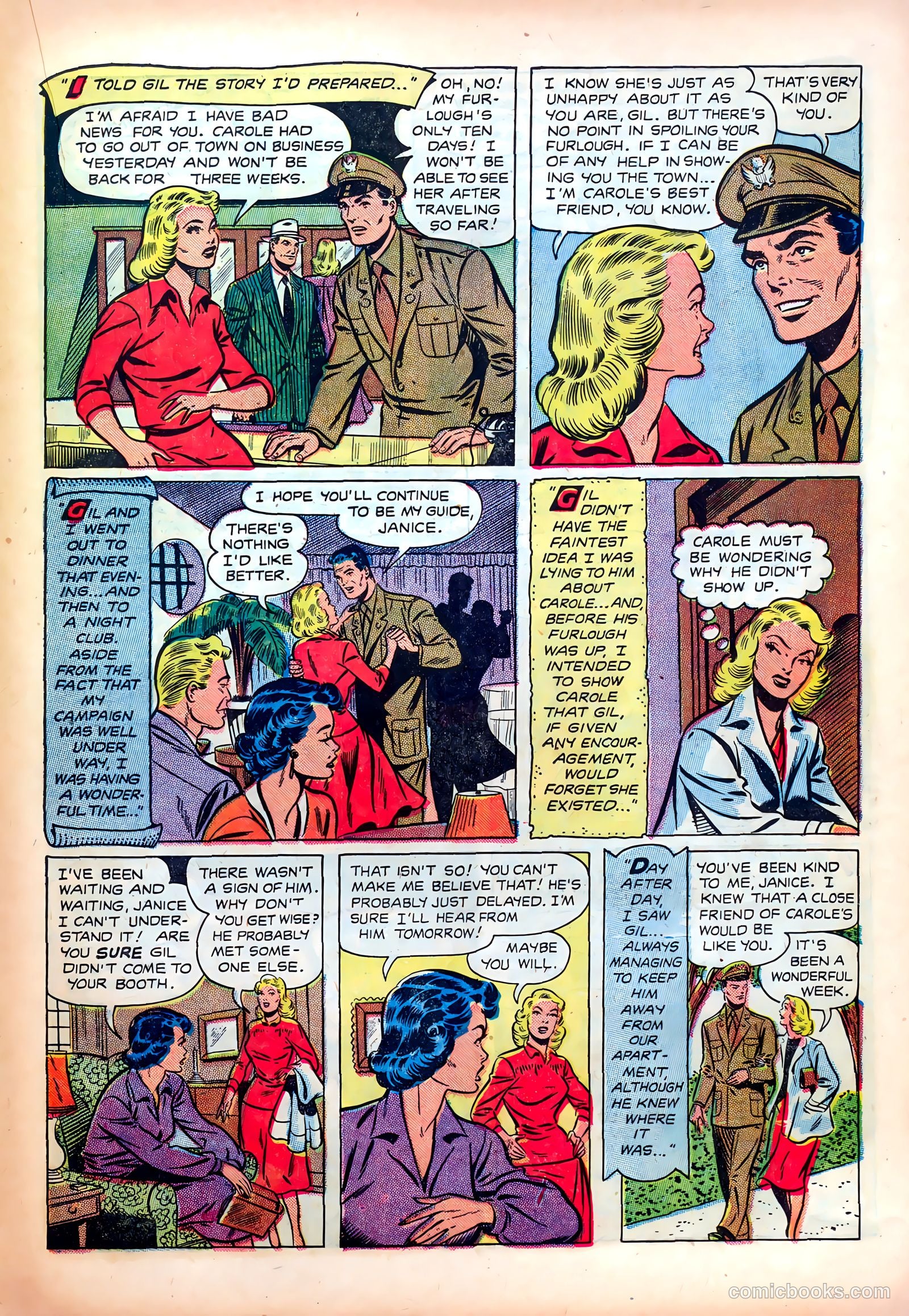 Wartime Romances #8 (1952) — page 21 of 36